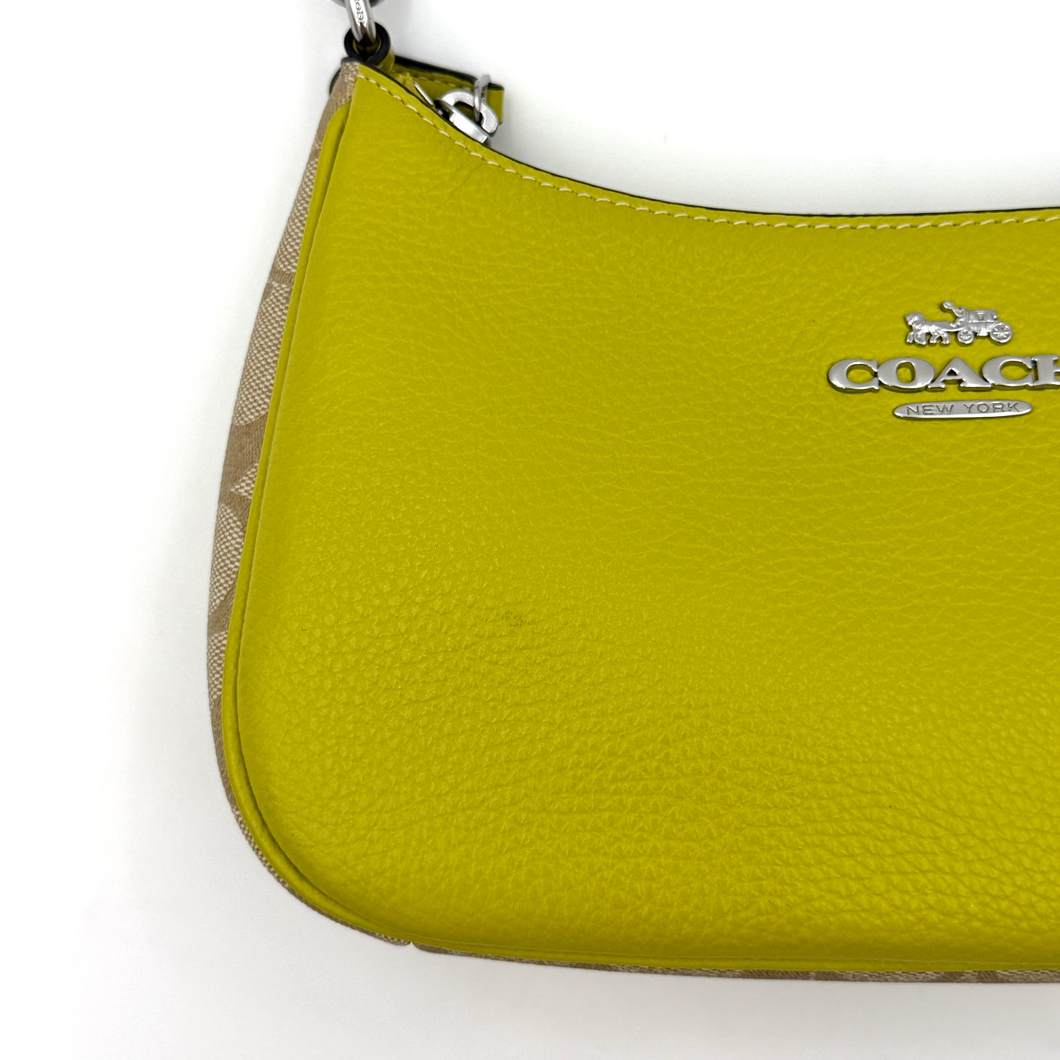 Coach Teri Shoulder Bag Lime Green