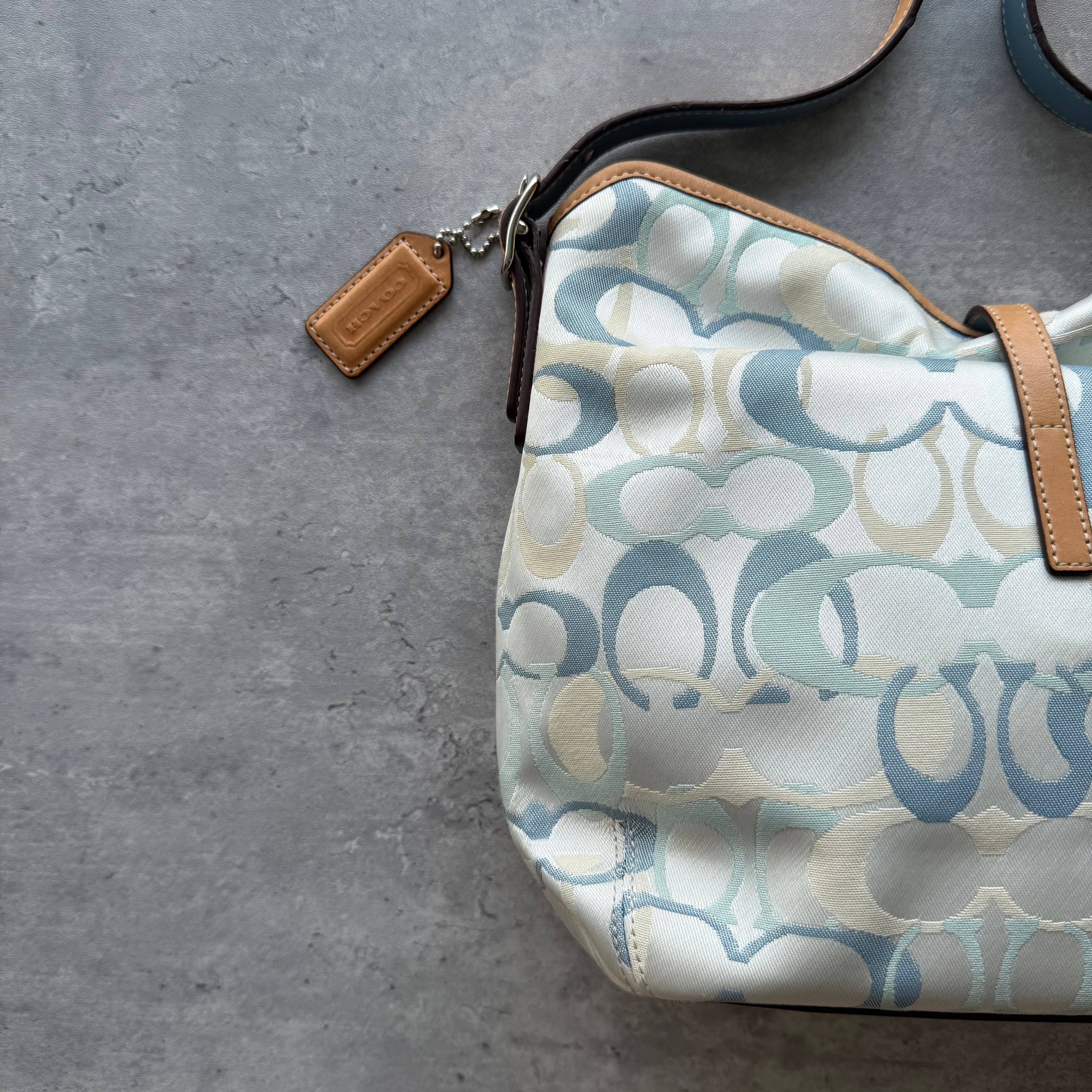 Coach Signature Clip Shoulder Bag Multicolor