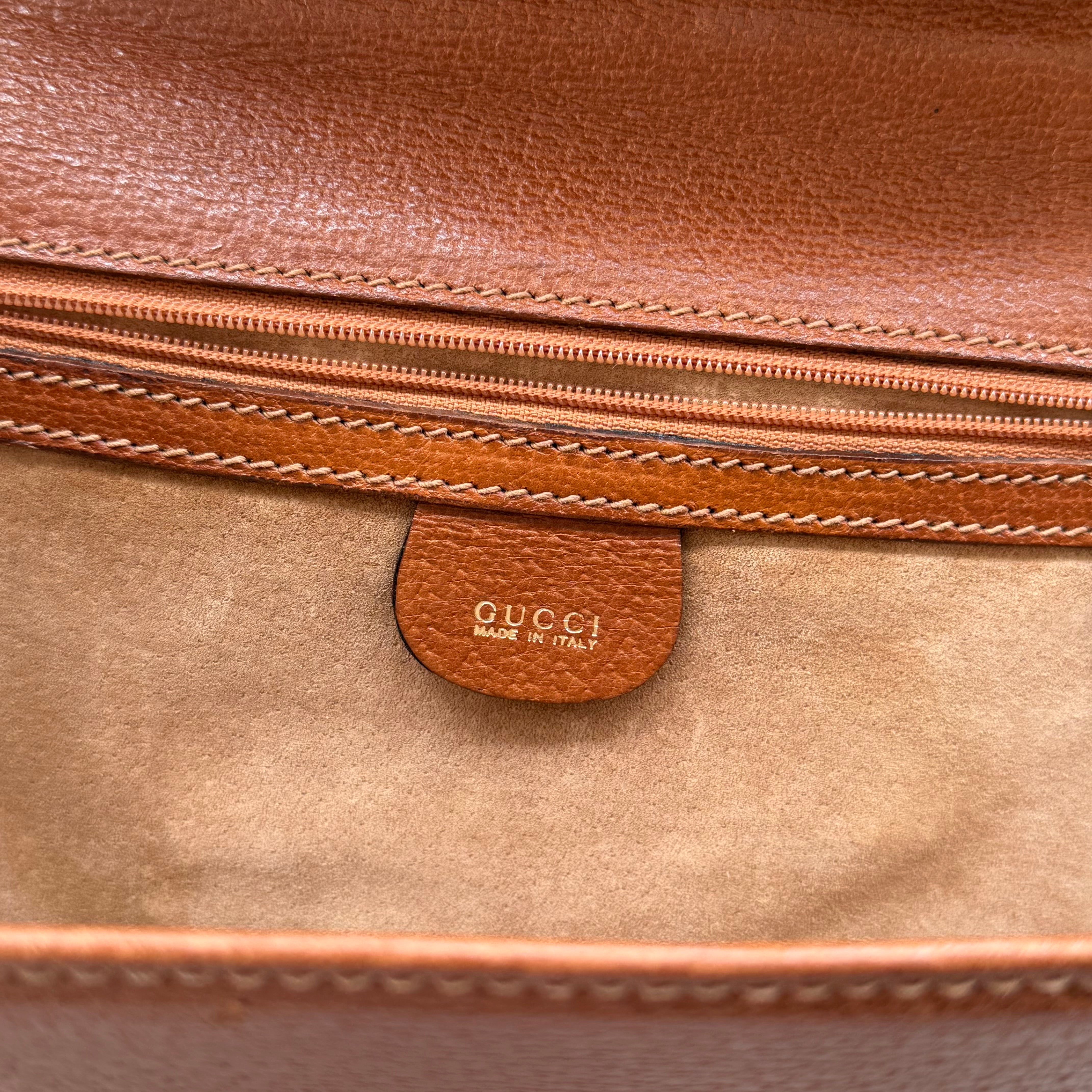 Gucci Vintage Clutch Bag Brown