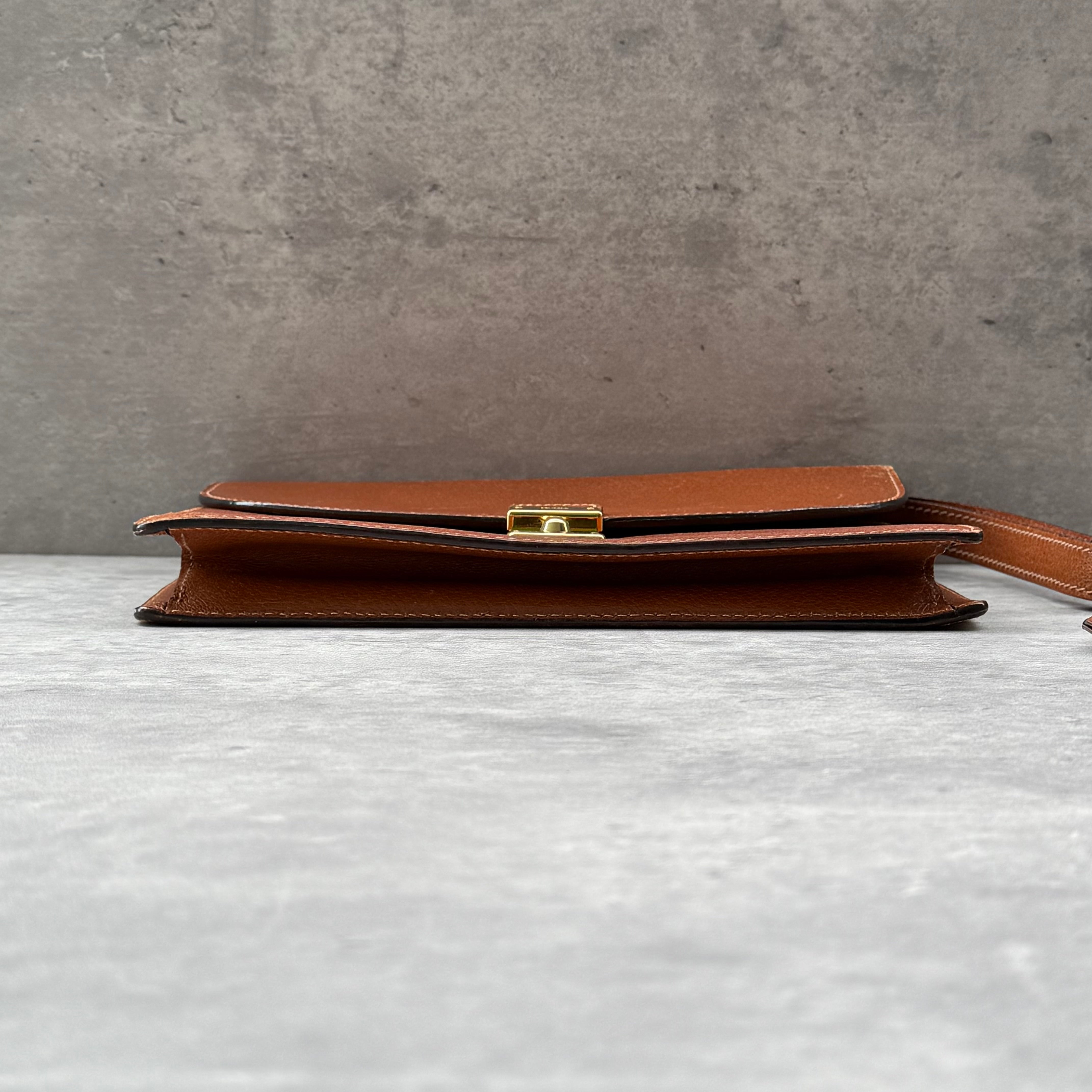 Gucci Vintage Clutch Bag Brown