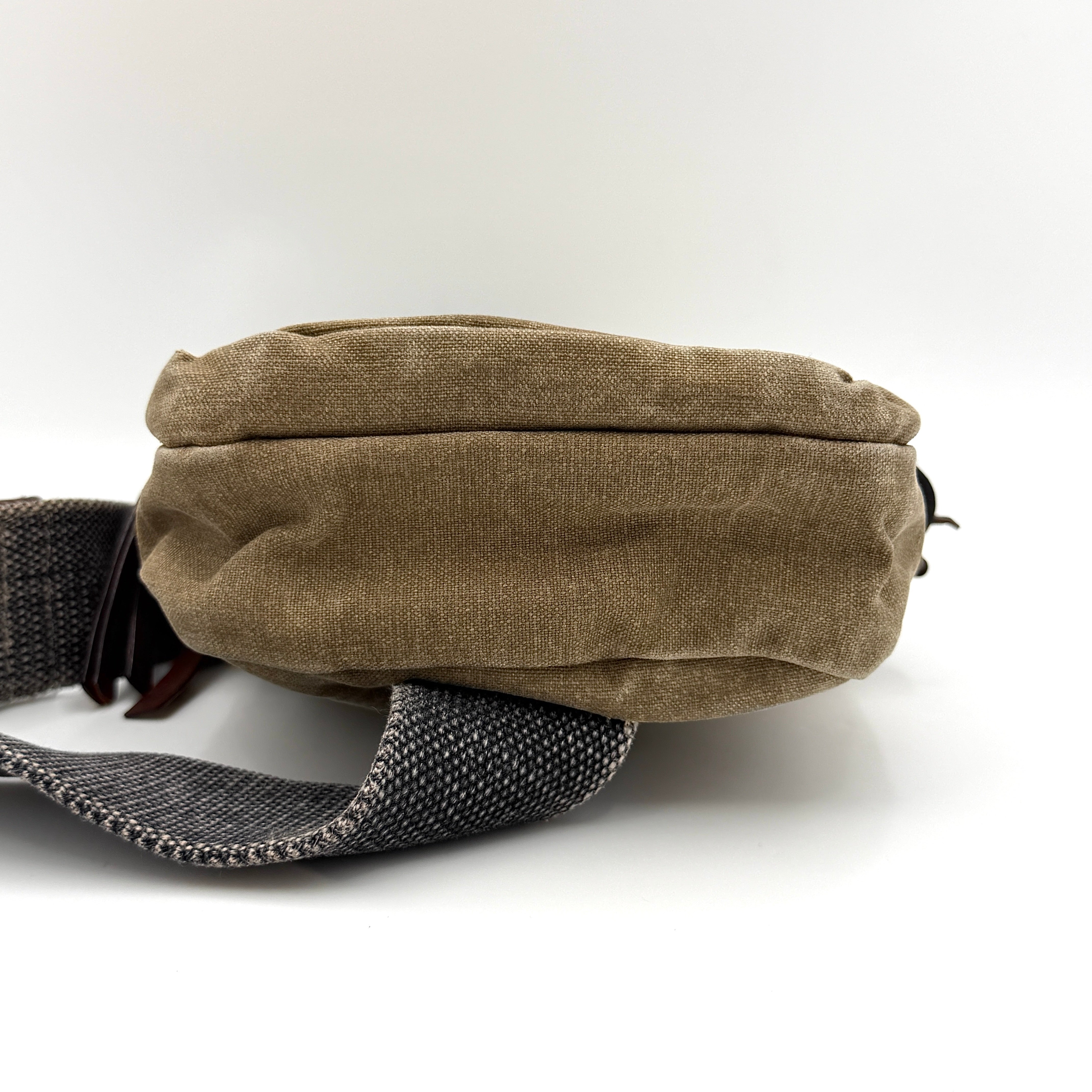 Vivienne Westwood Canvas Skull Sling Bag Brown