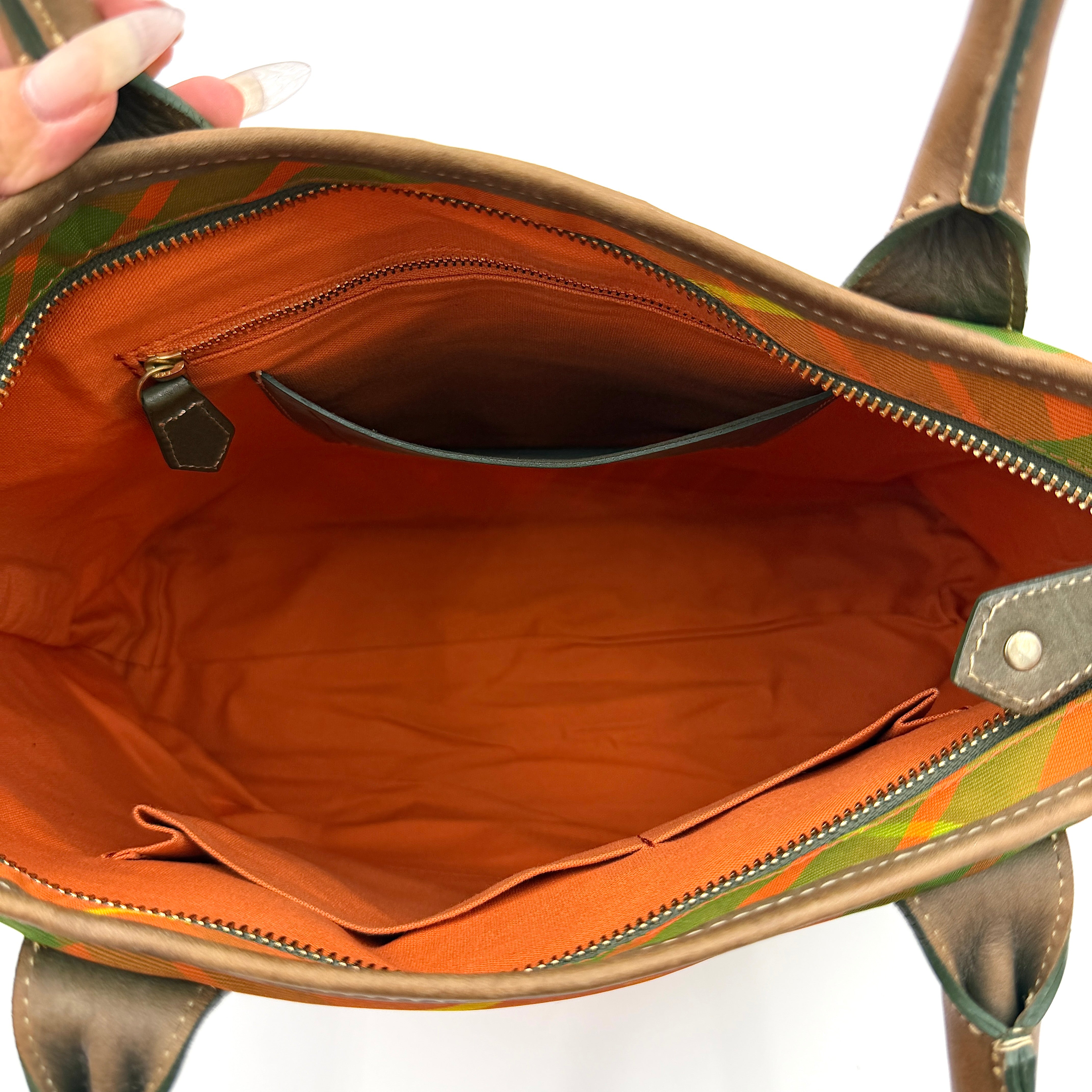 Vivienne Westwood Plaid Tote Bag Multicolor