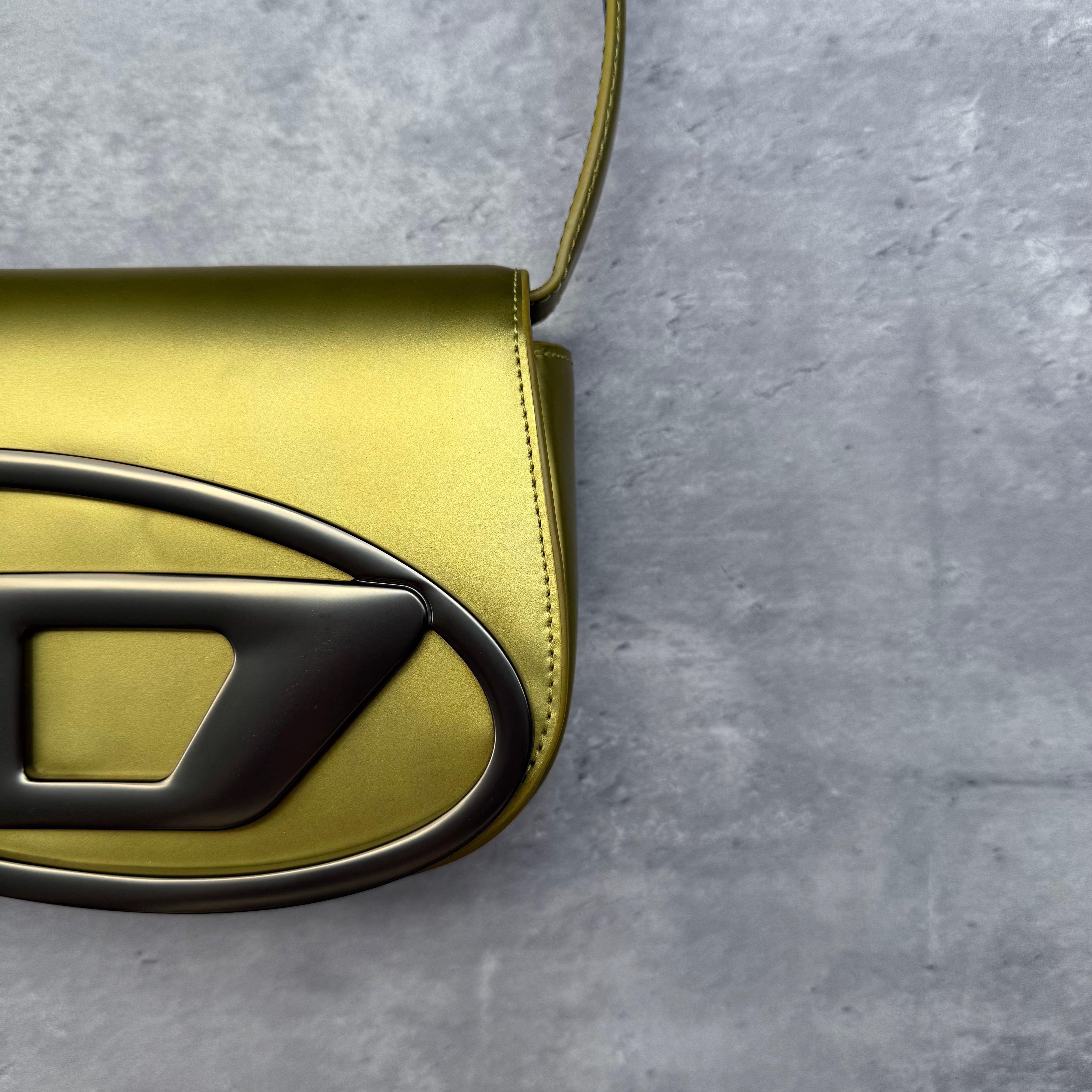 Diesel 1DR Shoulder Bag Matte Gold/Matte Black