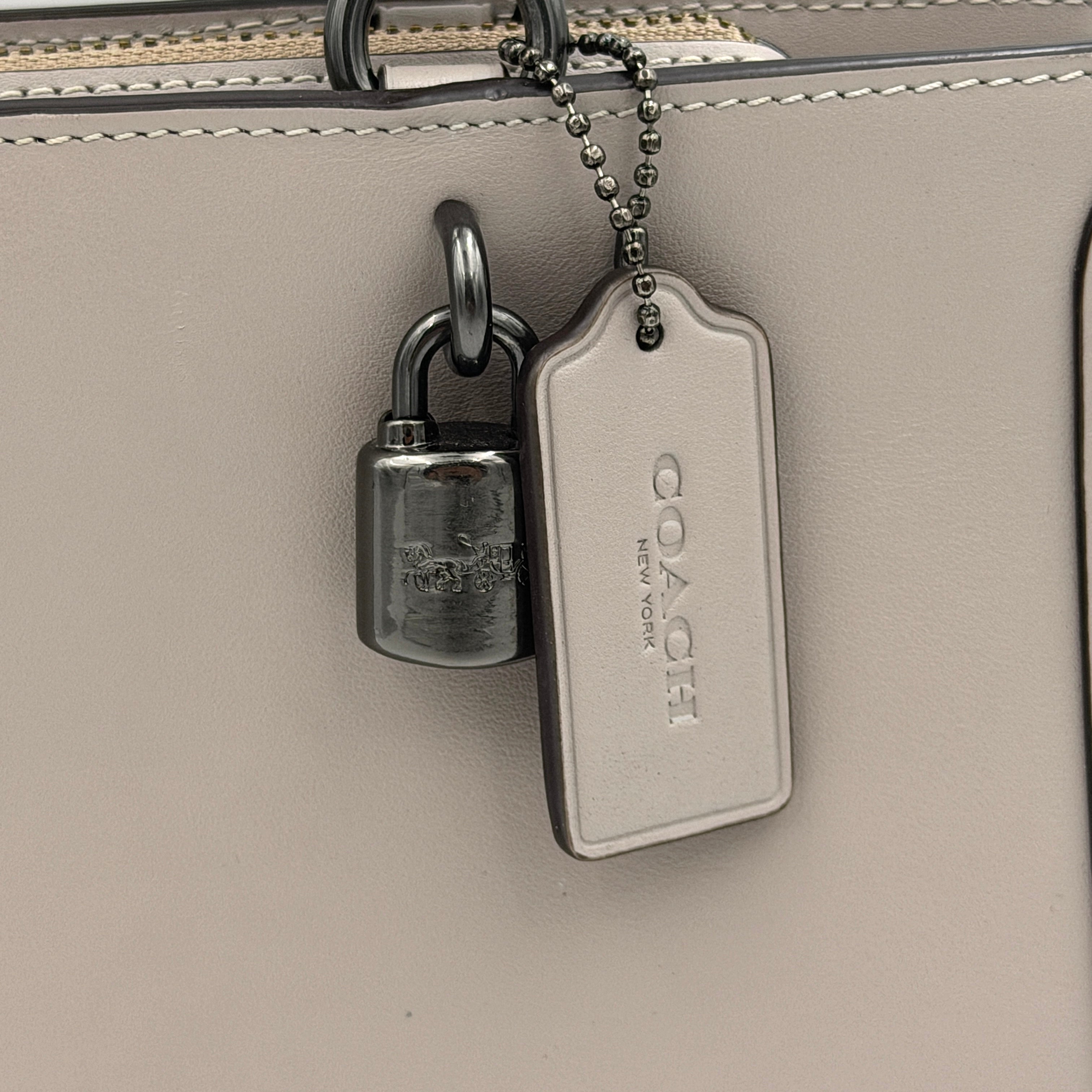 Coach 2Way Zoe Carryall Handbag Grey