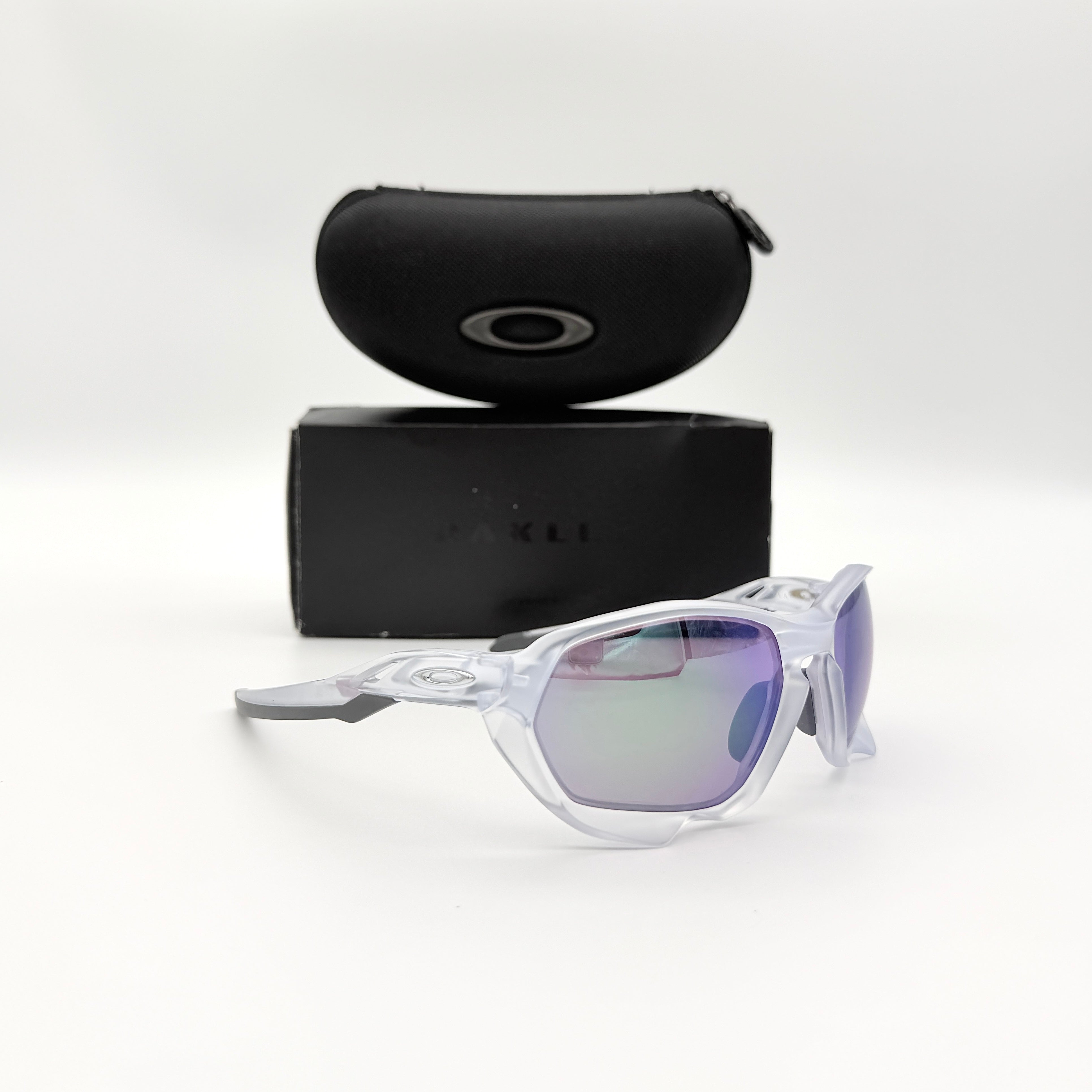 Oakley Plazma OO9019A Prizm Jade Road Sunglasses Matte Clear