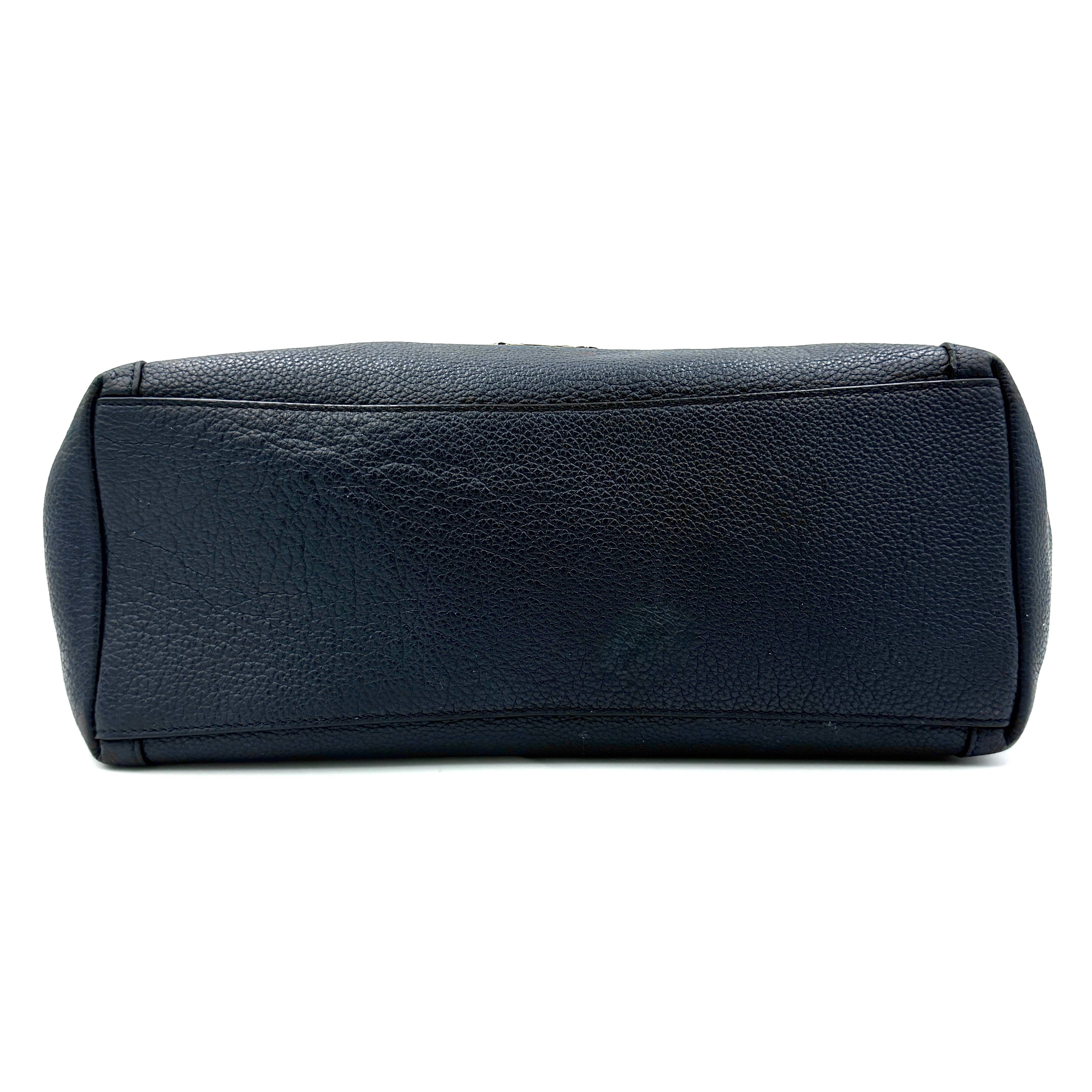 Coach Edie 28 Shoulder Bag Navy Blue