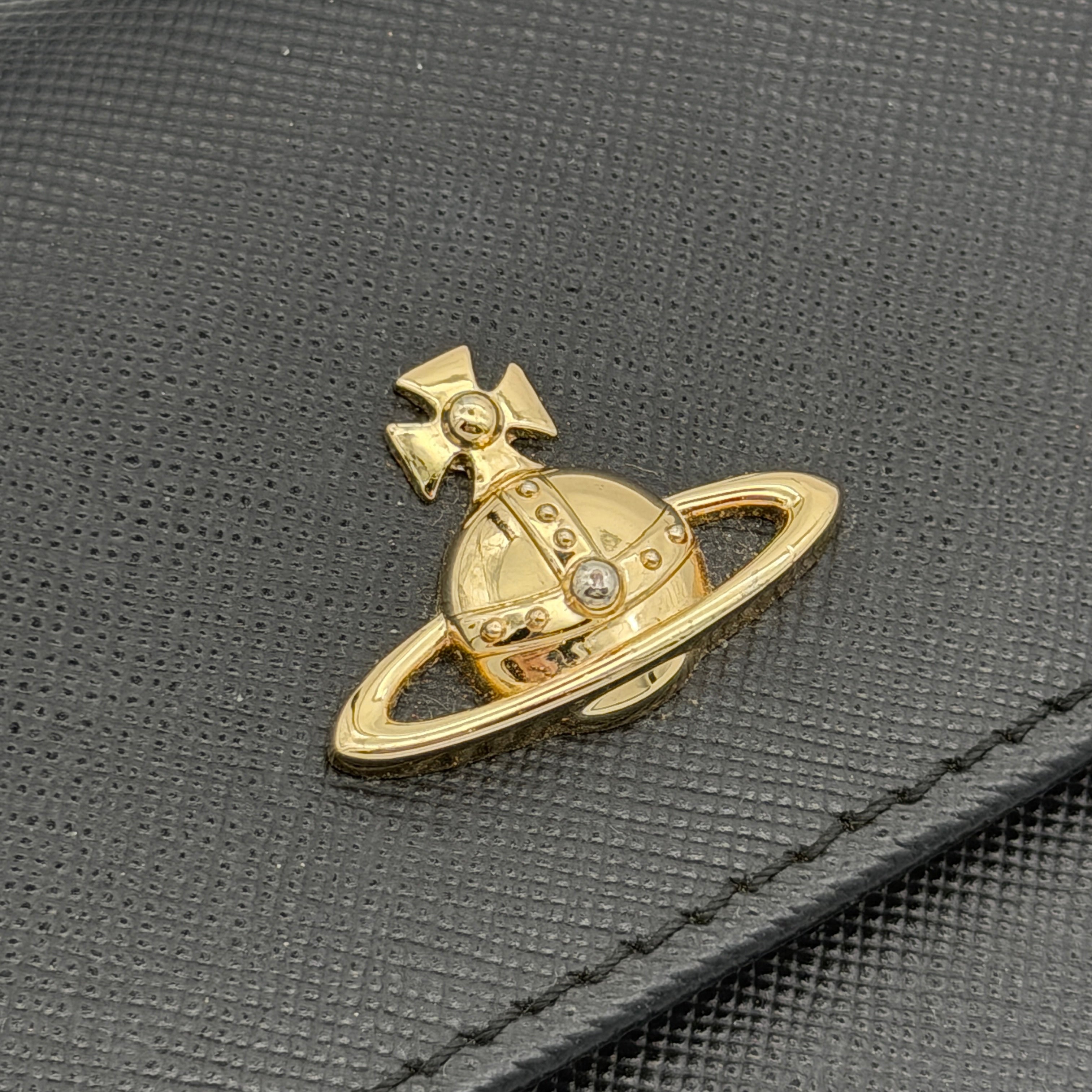 Vivienne Westwood Orb Long Wallet Black/Gold