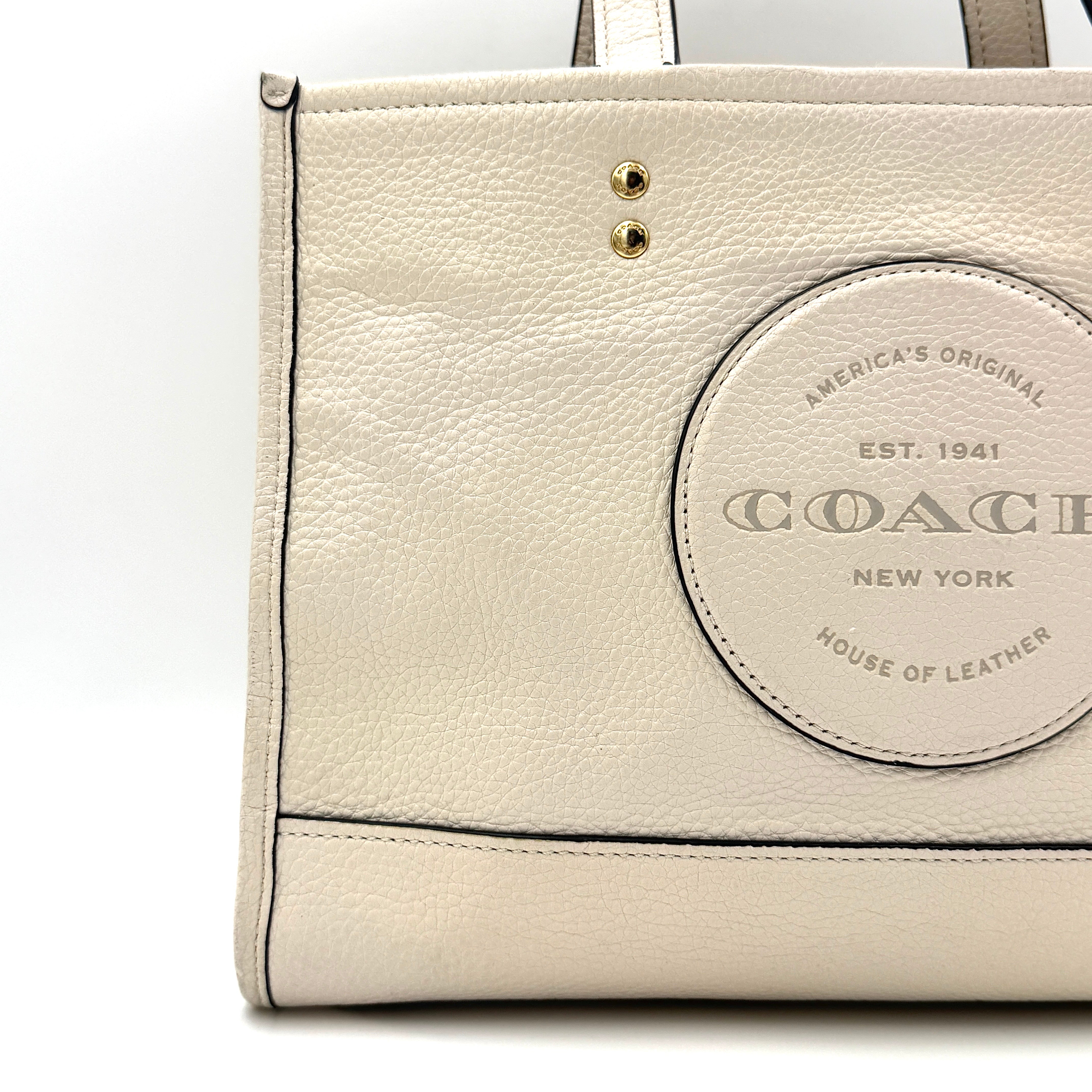 Coach 2Way Dempsey 22 Carryall Tote Bag White