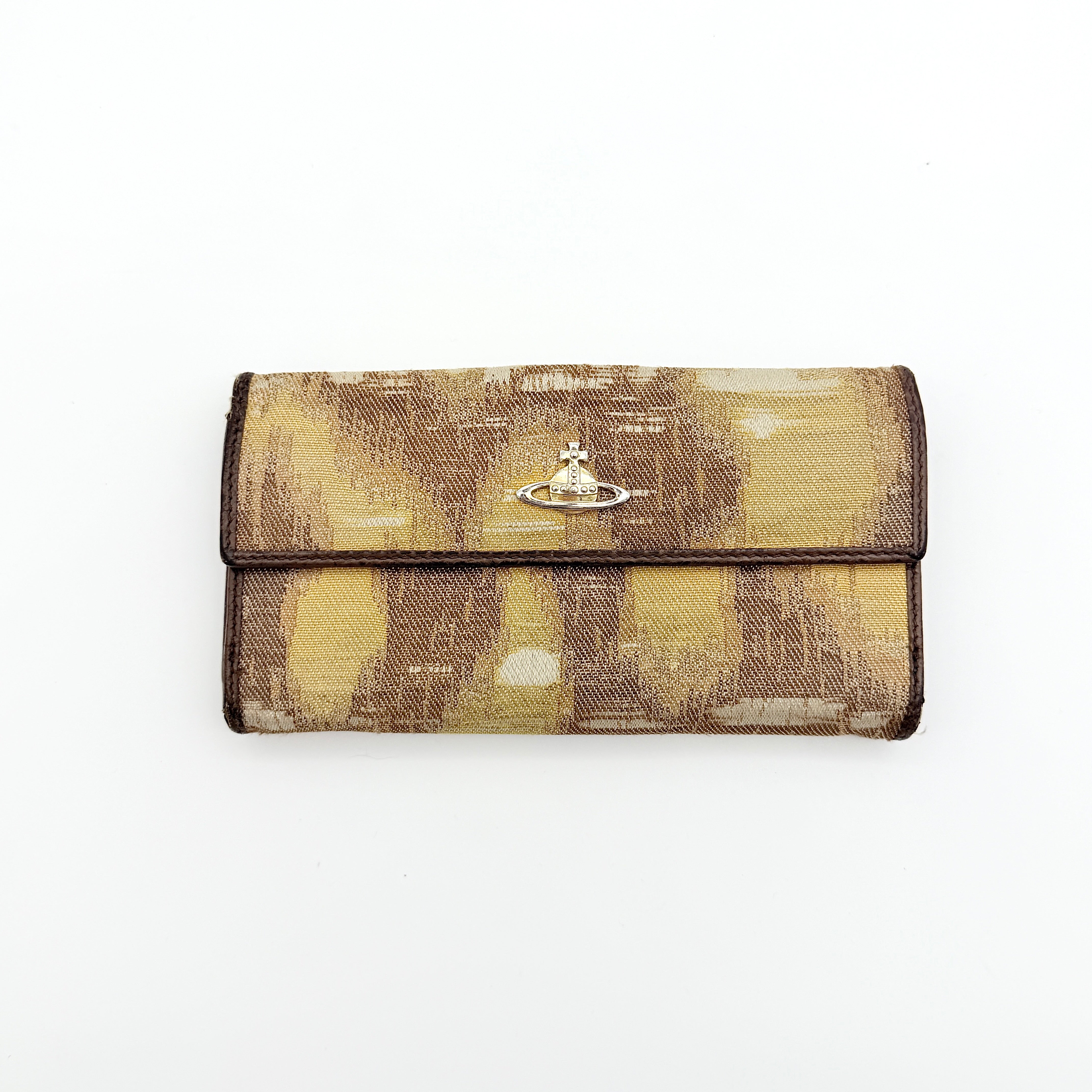 Vivienne Westwood Orb Long Wallet Beige/Brown
