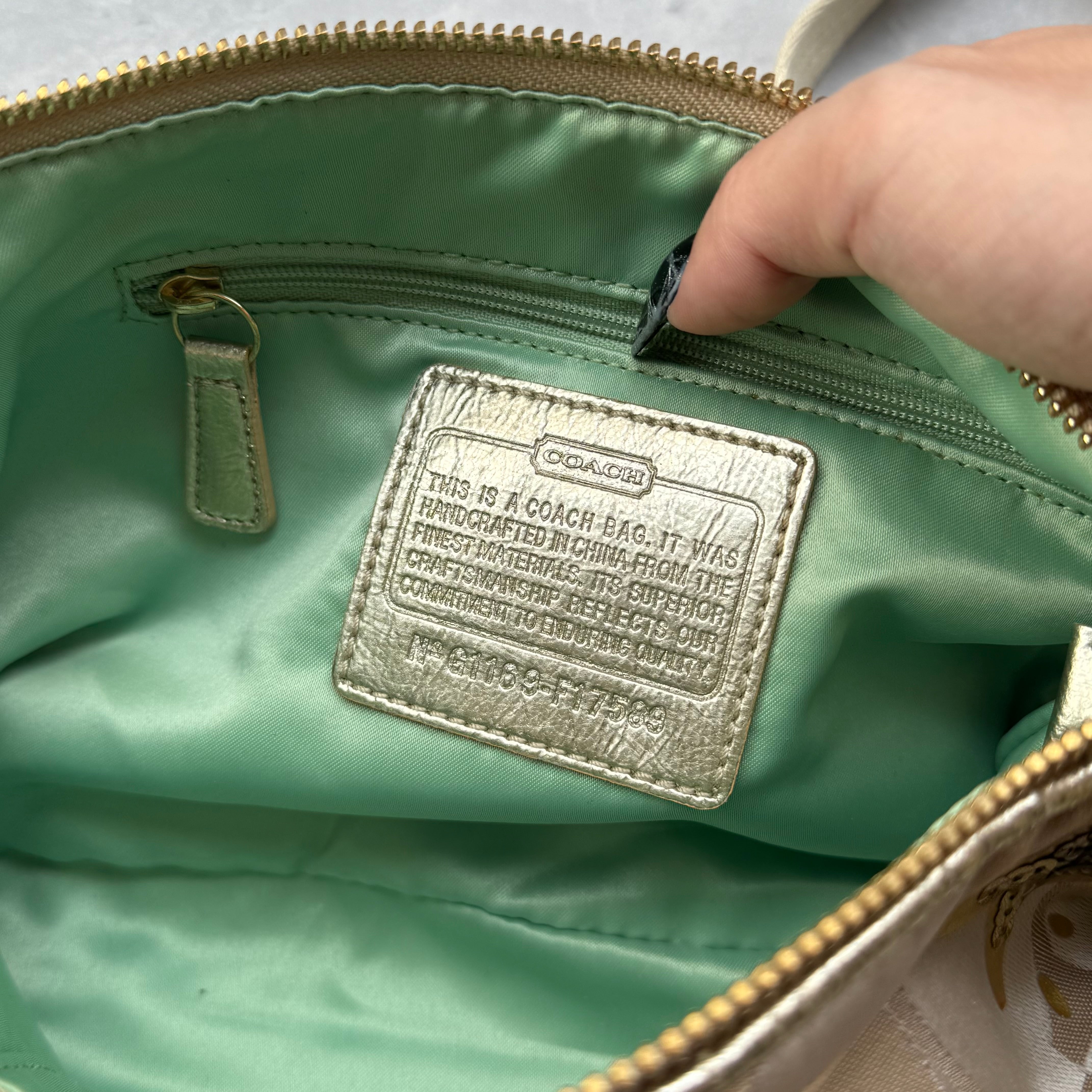 Coach 2Way Signature Baguette ShoulderBag Multicolor