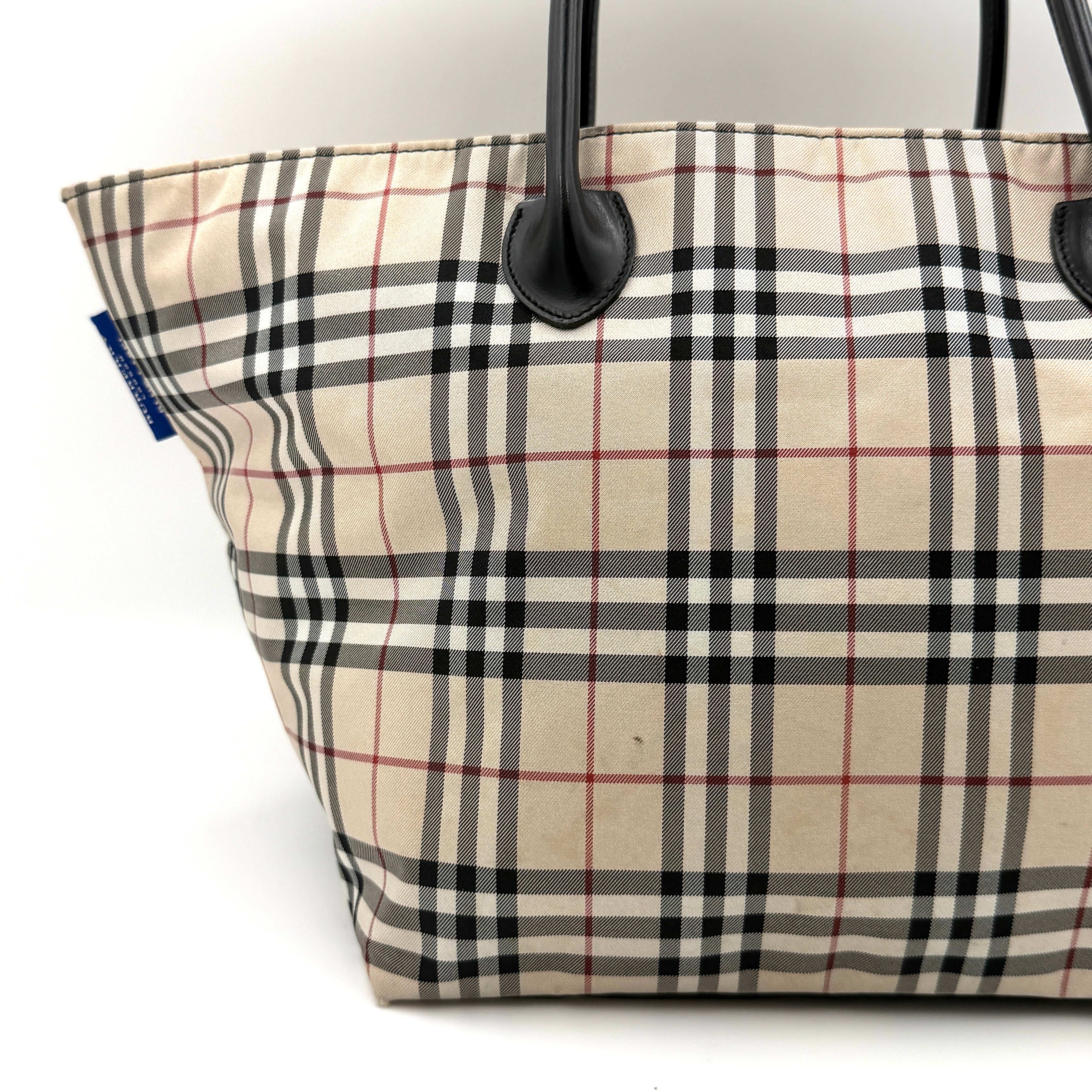Burberry Nova Check Nylon Tote Bag Beige