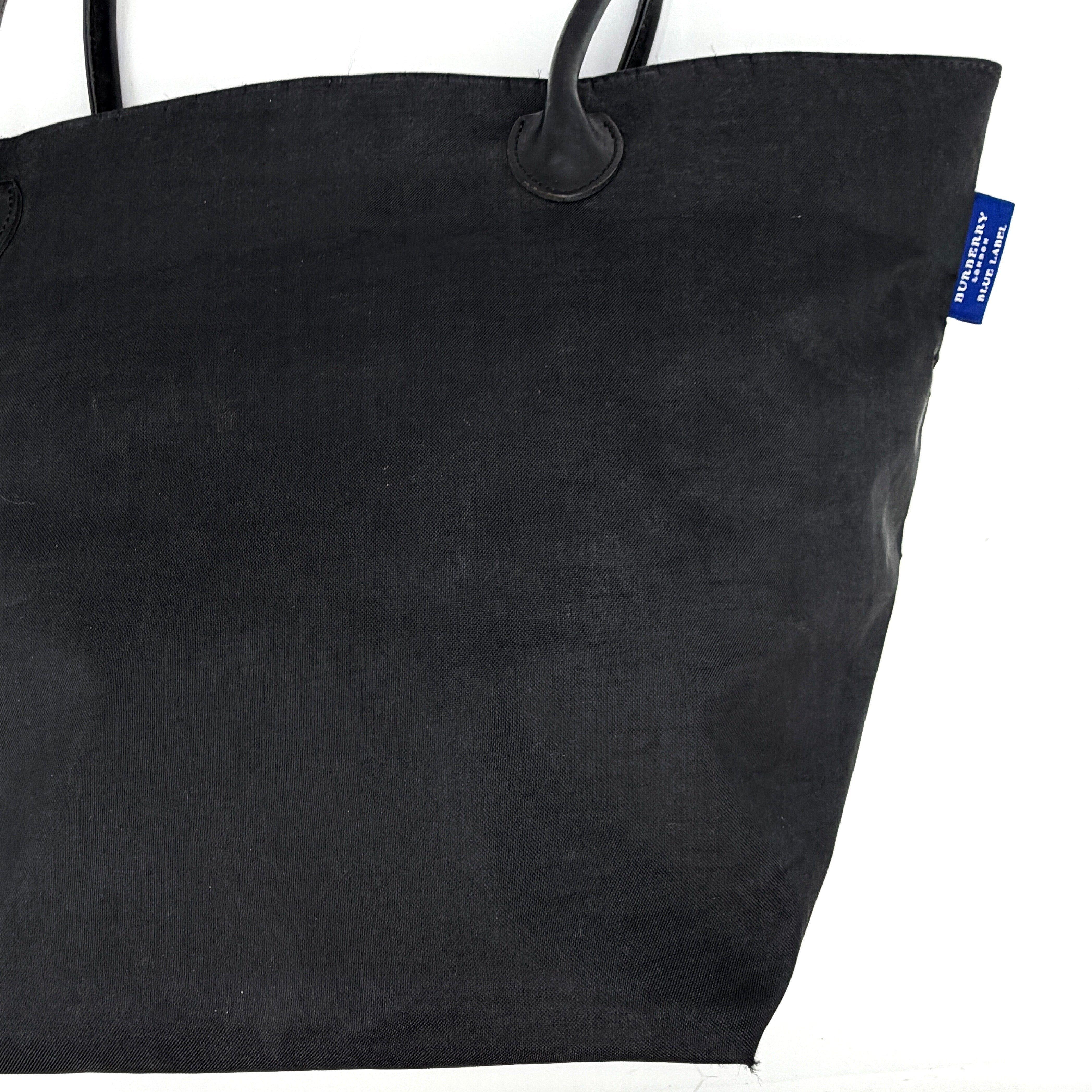 Burberry Nova Check Nylon Tote Bag Black/Beige