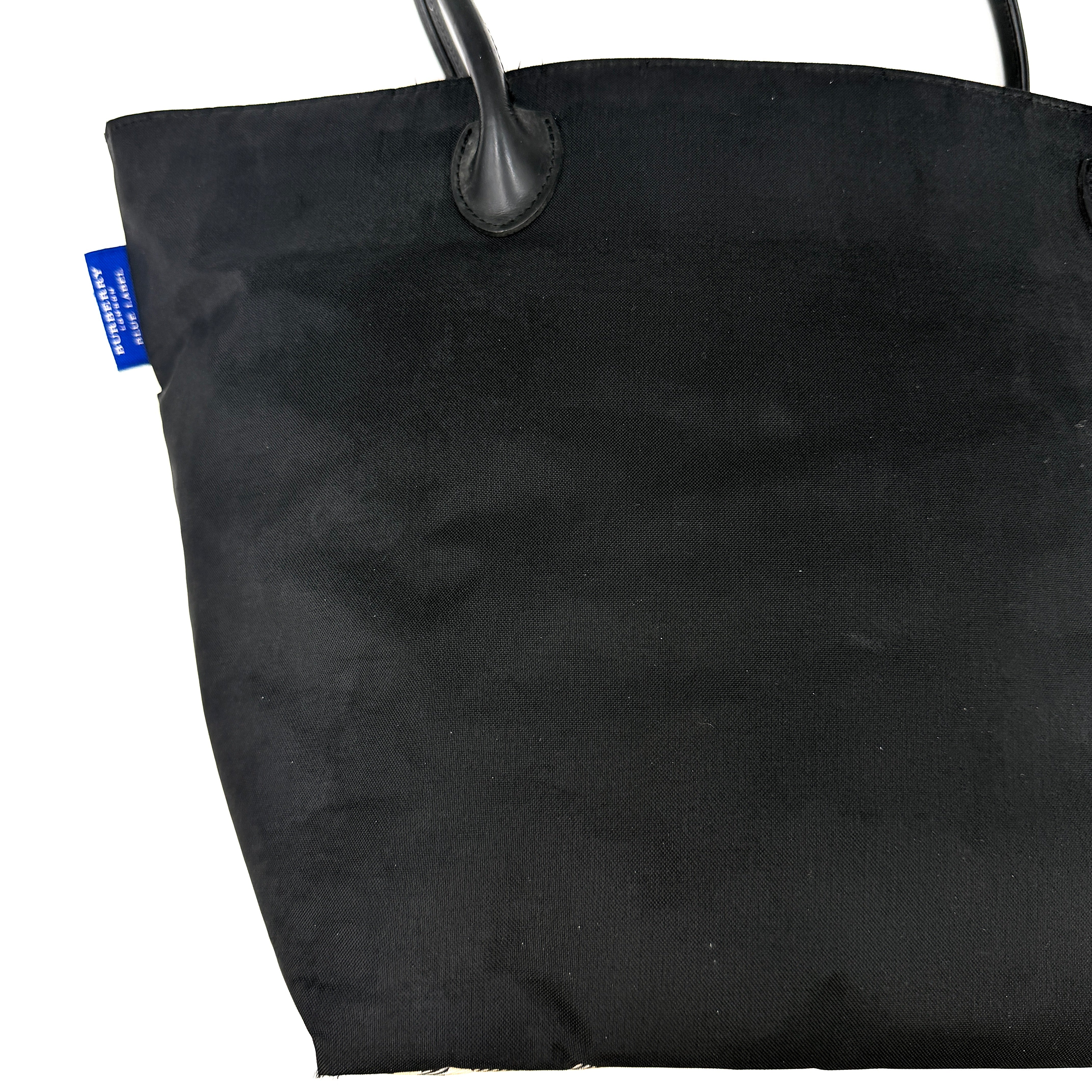 Burberry Nova Check Nylon Tote Bag Black/Beige