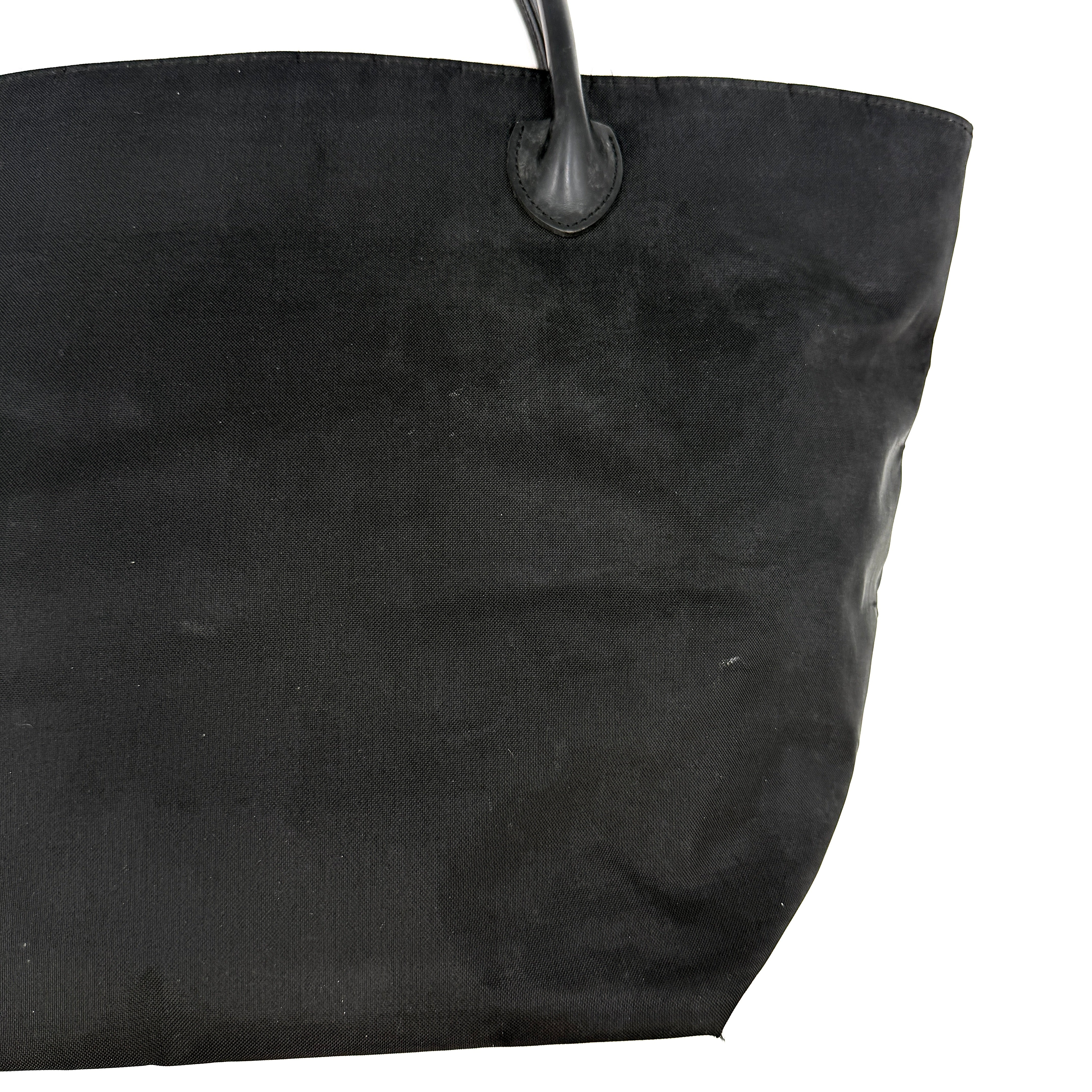 Burberry Nova Check Nylon Tote Bag Black/Beige