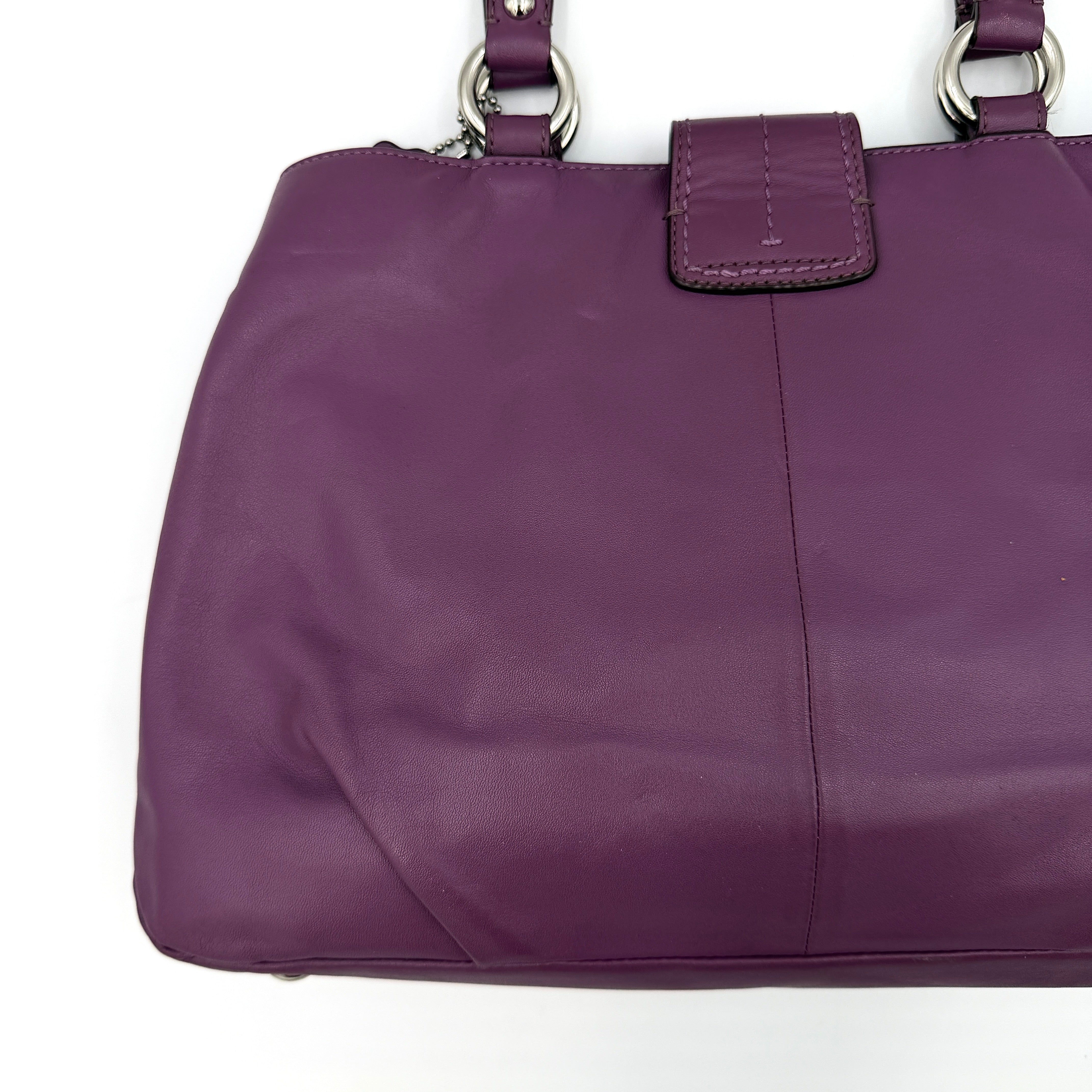 Coach Y2K Soho Buckle Shoulder Bag Purple