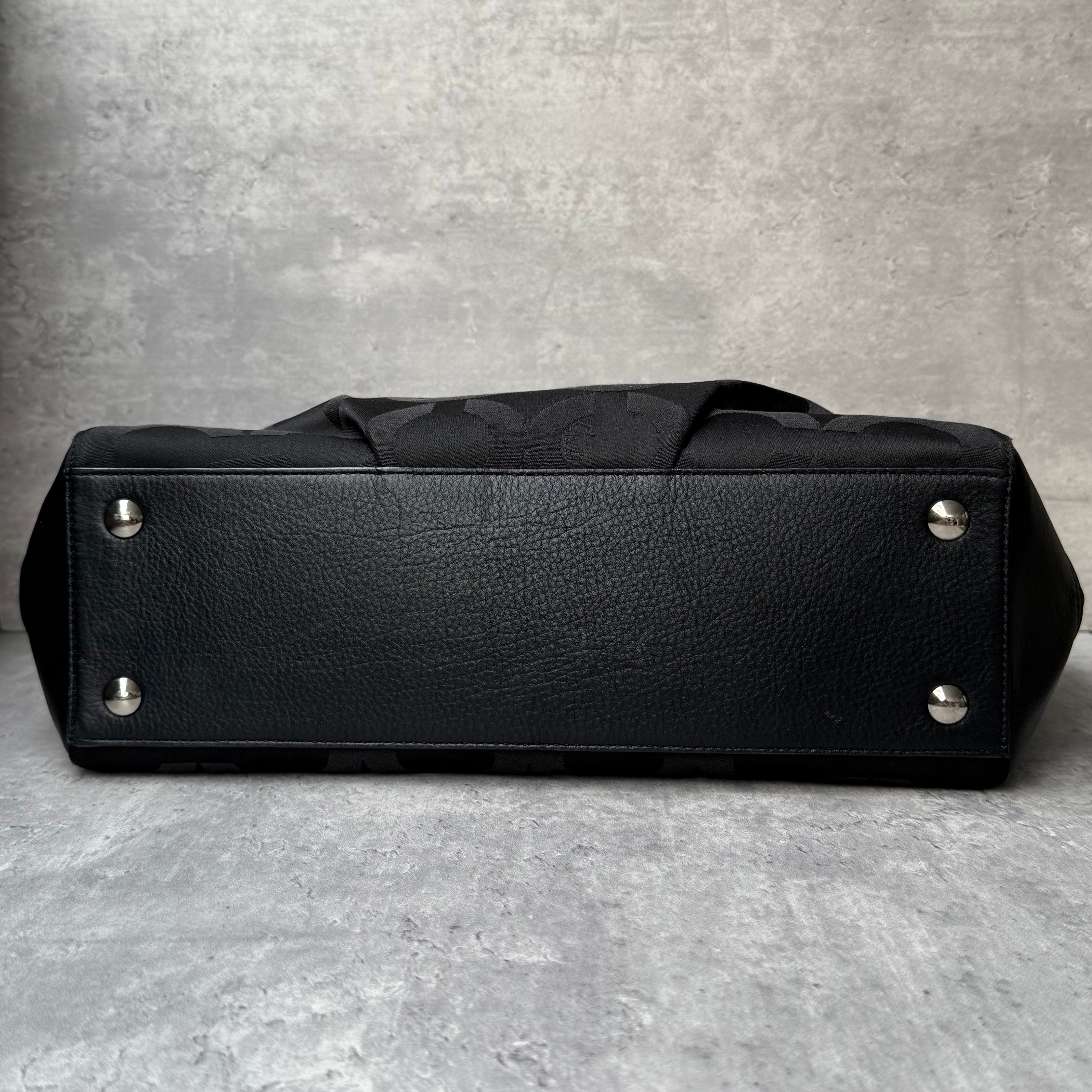 Coach Taylor OP Art Alexis Carryall Handbag Black