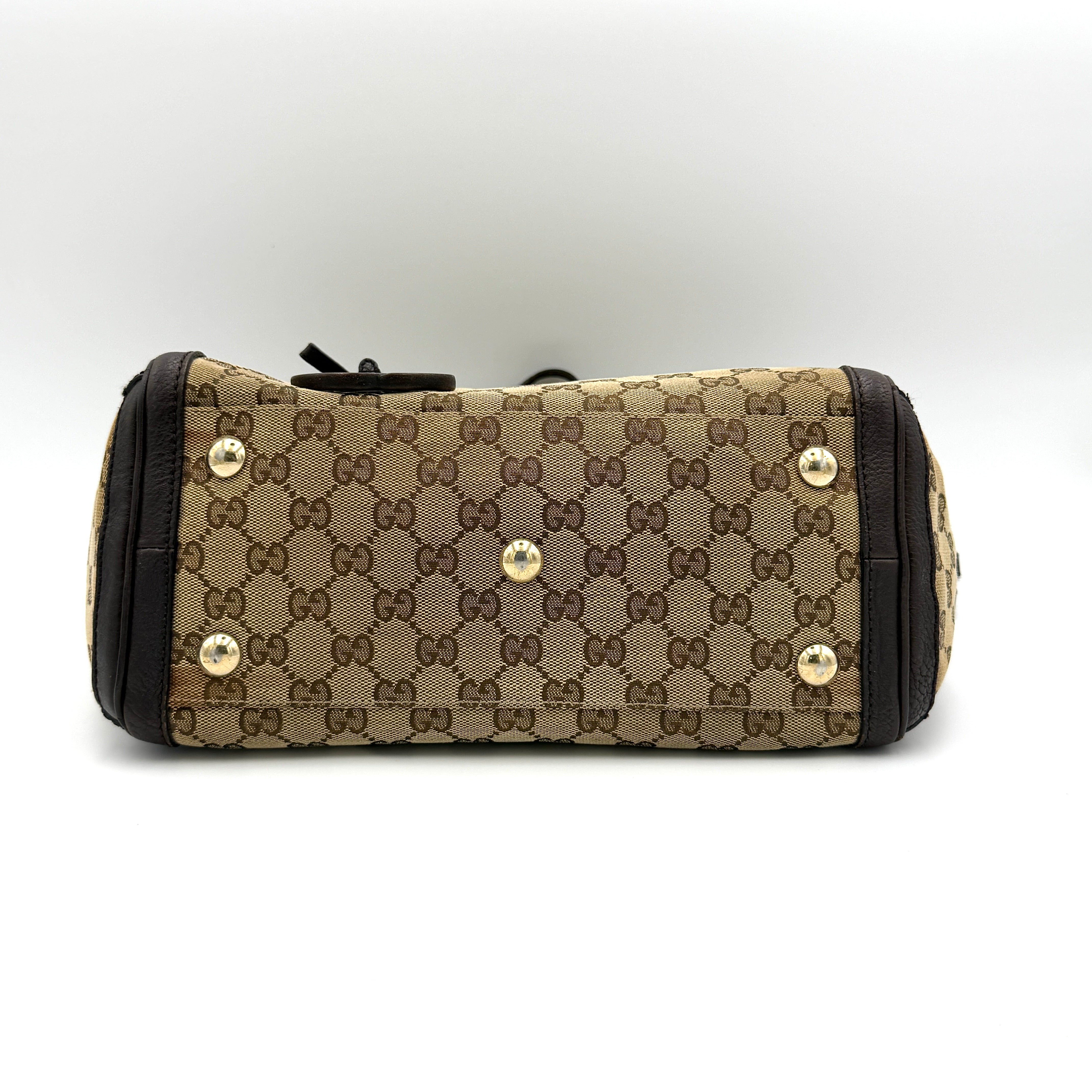 Gucci GG Monogram Charm Tote Bag Beige/Brown