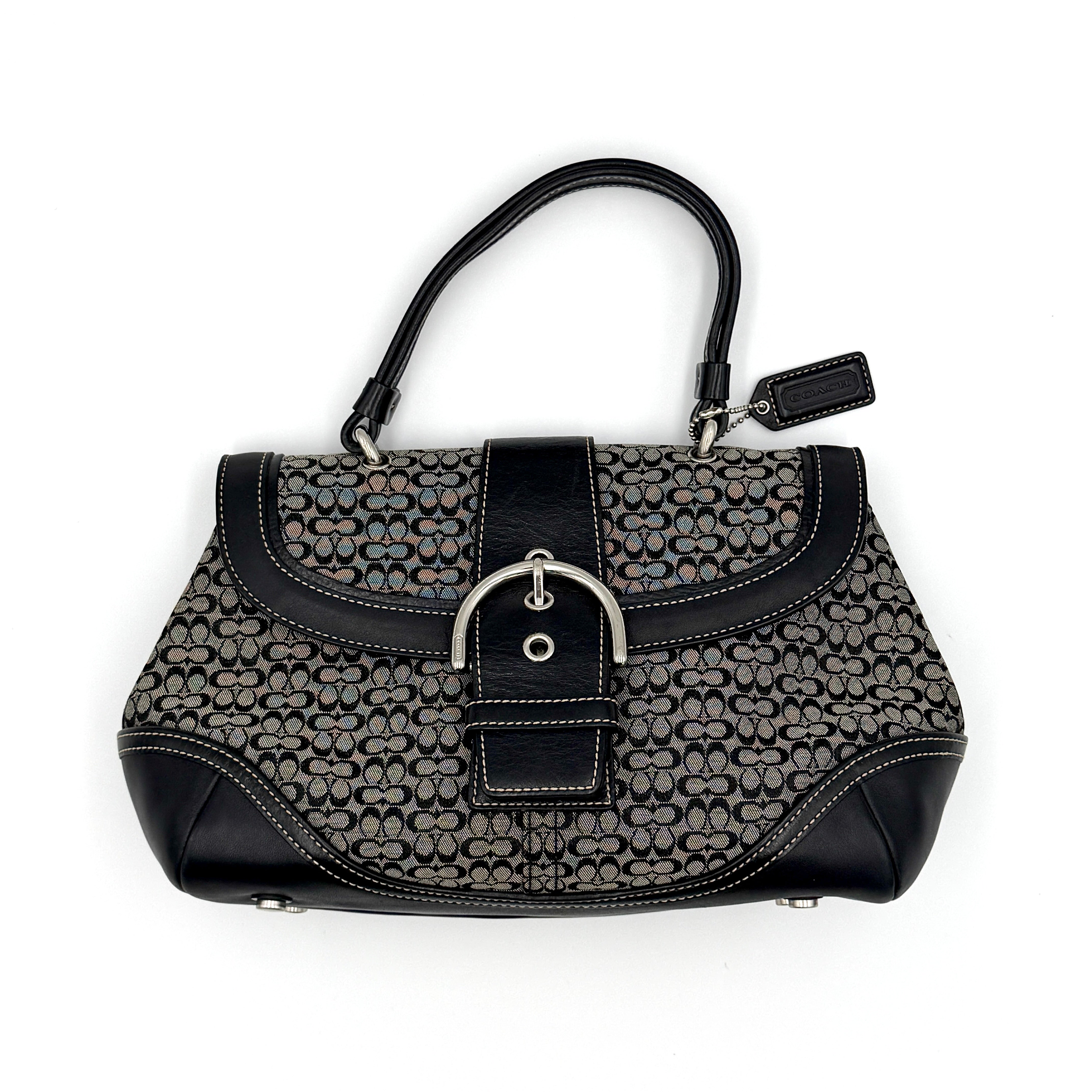 Coach Y2K Signature Soho Shoulder Bag Grey/Black