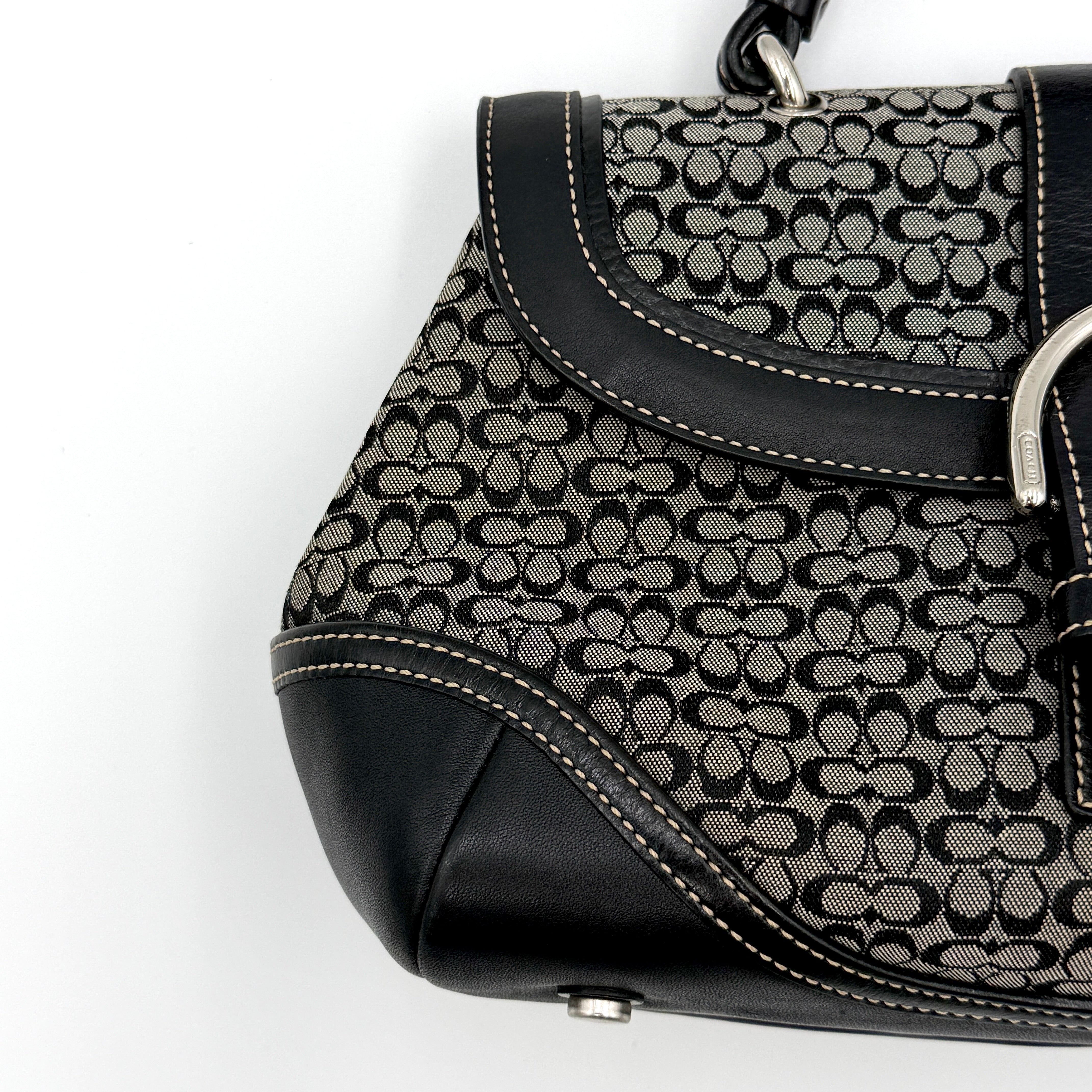 Coach Y2K Signature Soho Shoulder Bag Grey/Black