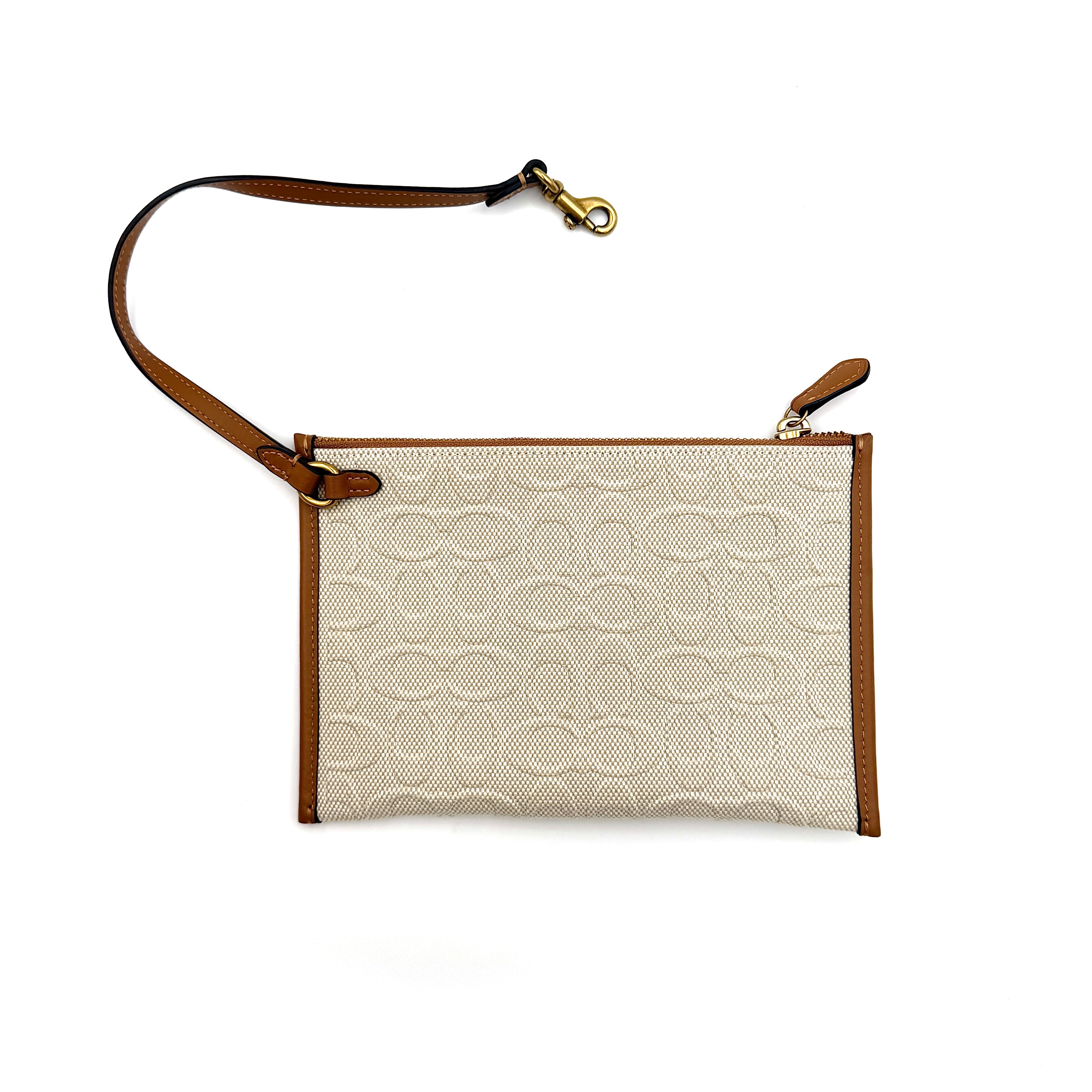 Coach 2Way Signature Field Tote Bag Cream/Tan