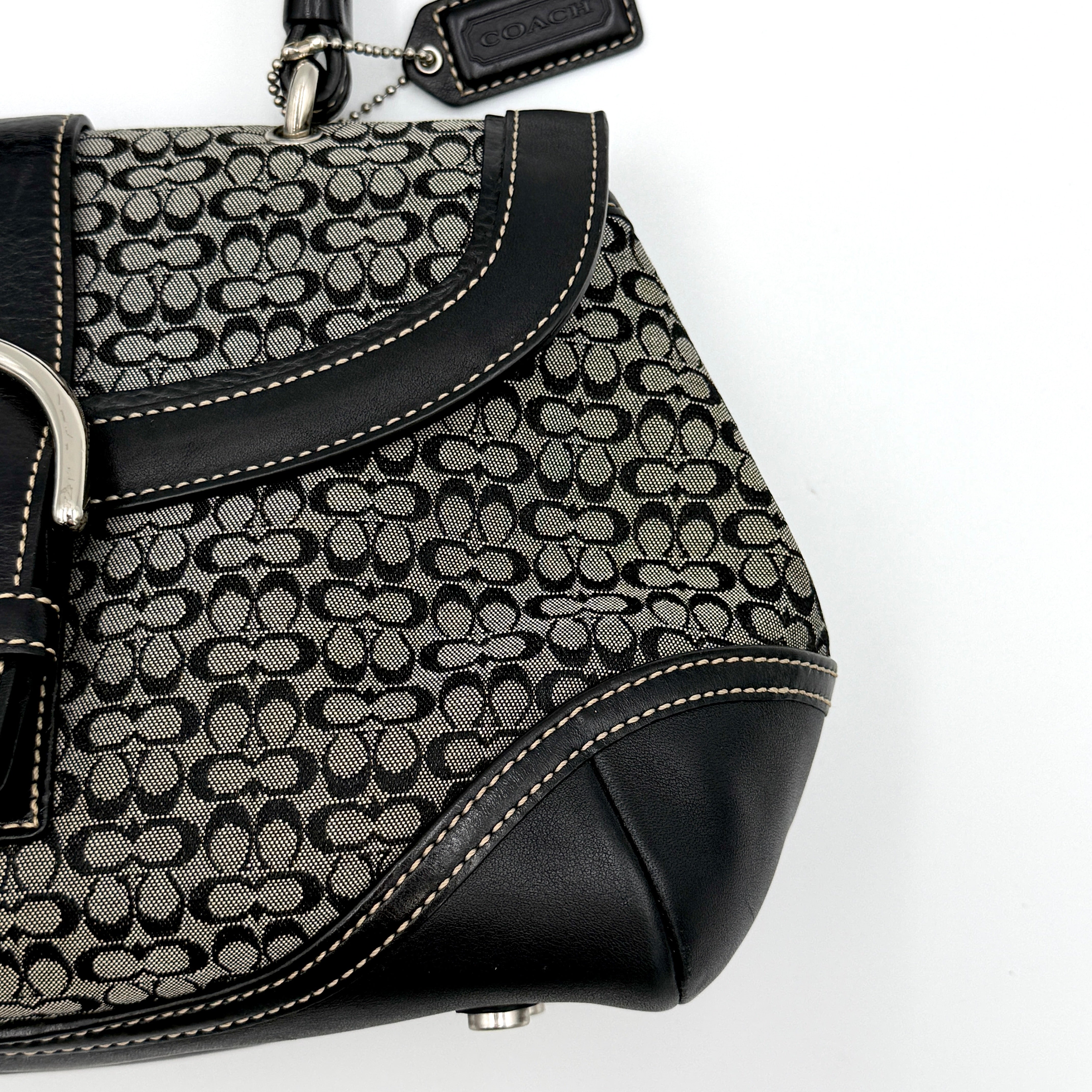 Coach Y2K Signature Soho Shoulder Bag Grey/Black