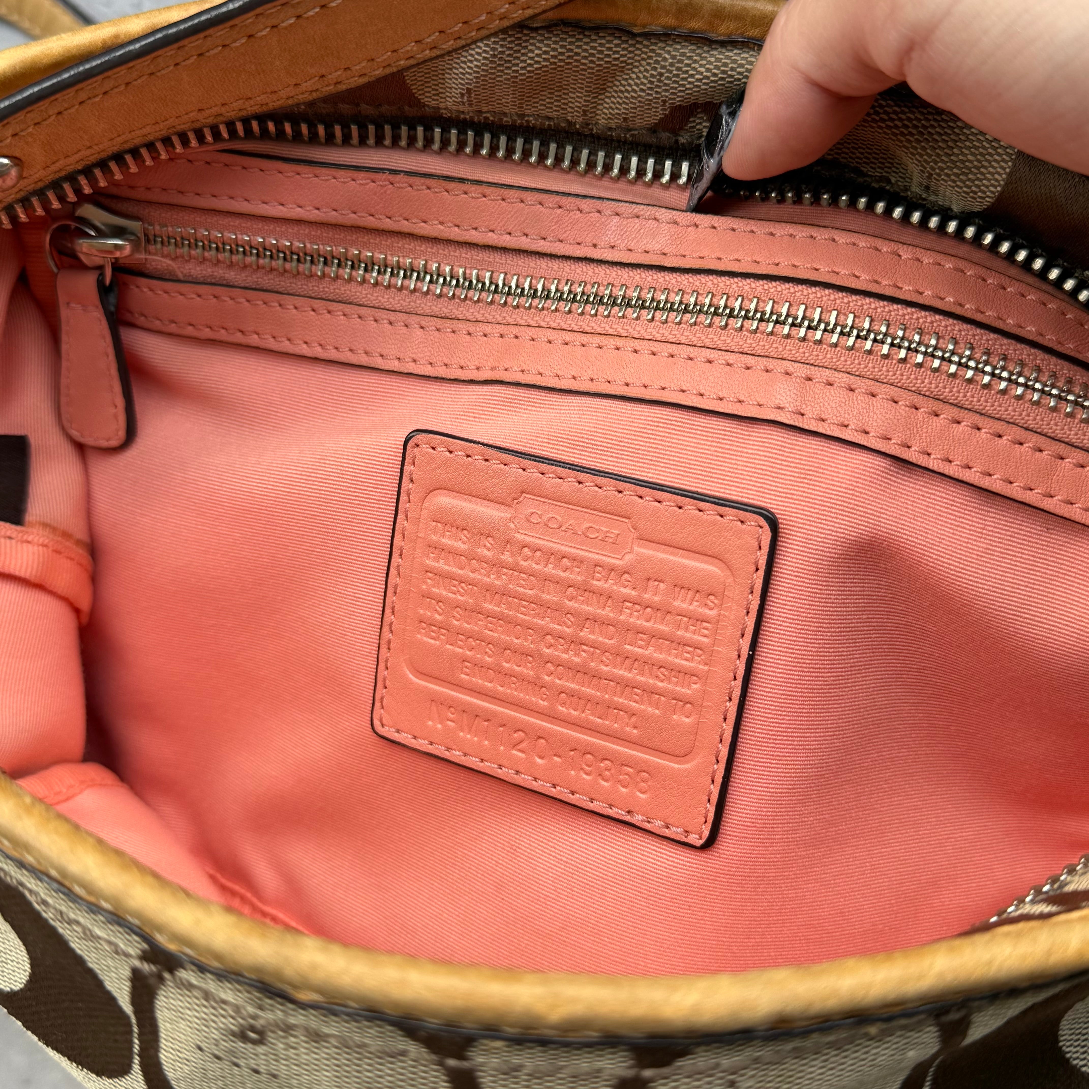 Coach Signature Canvas 2Way ShoulderBag Beige