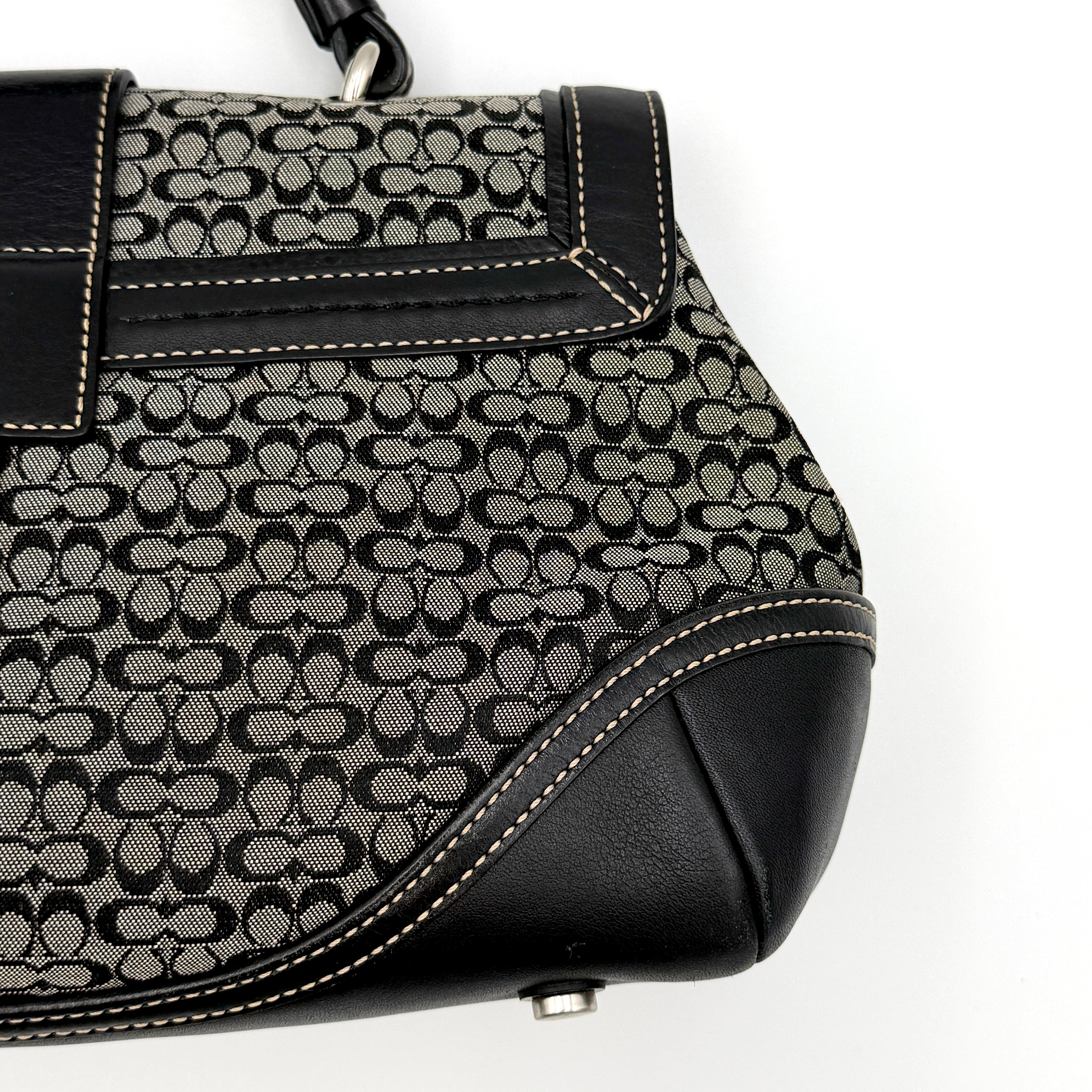 Coach Y2K Signature Soho Shoulder Bag Grey/Black