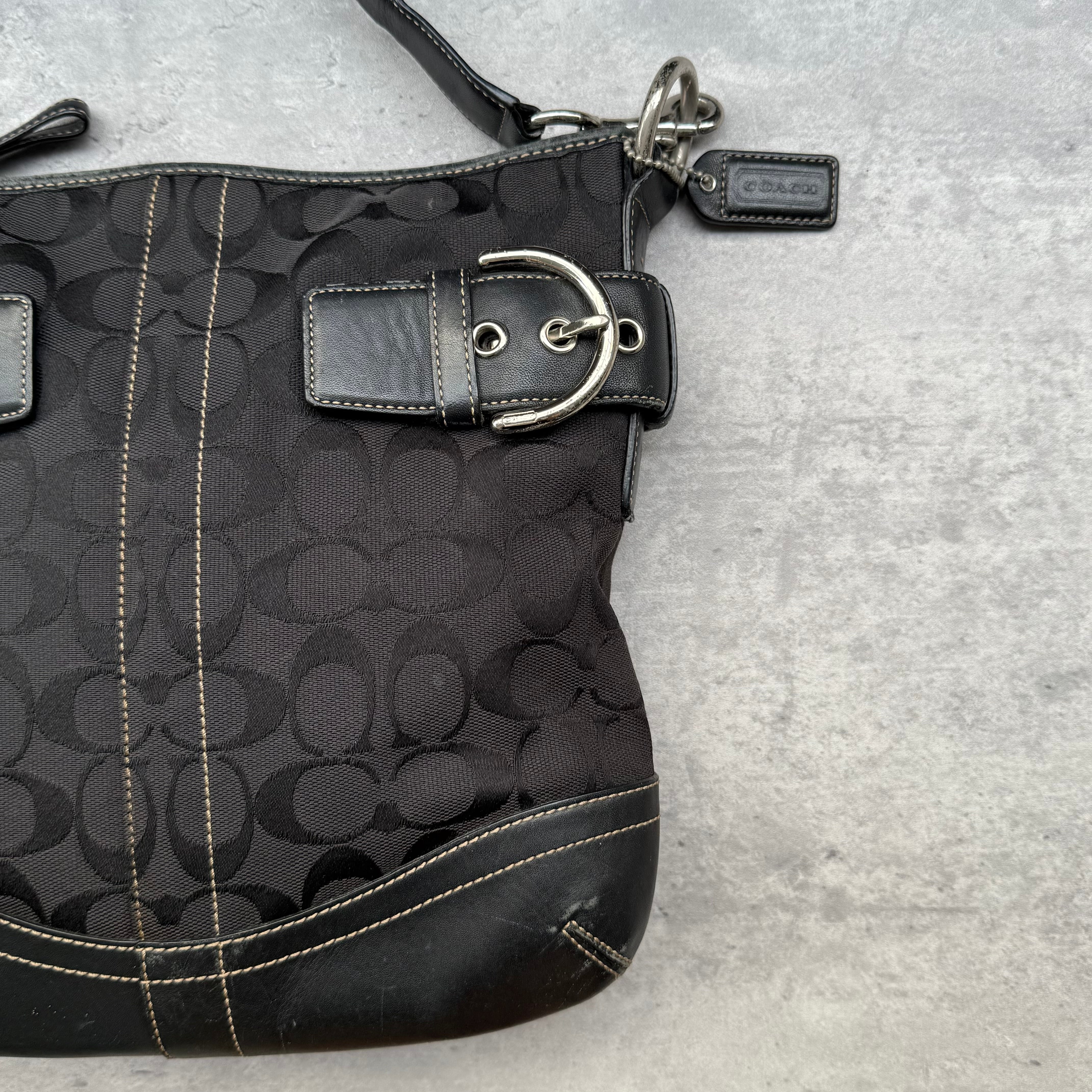 Coach Signature Canvas Crossbody Bag Black
