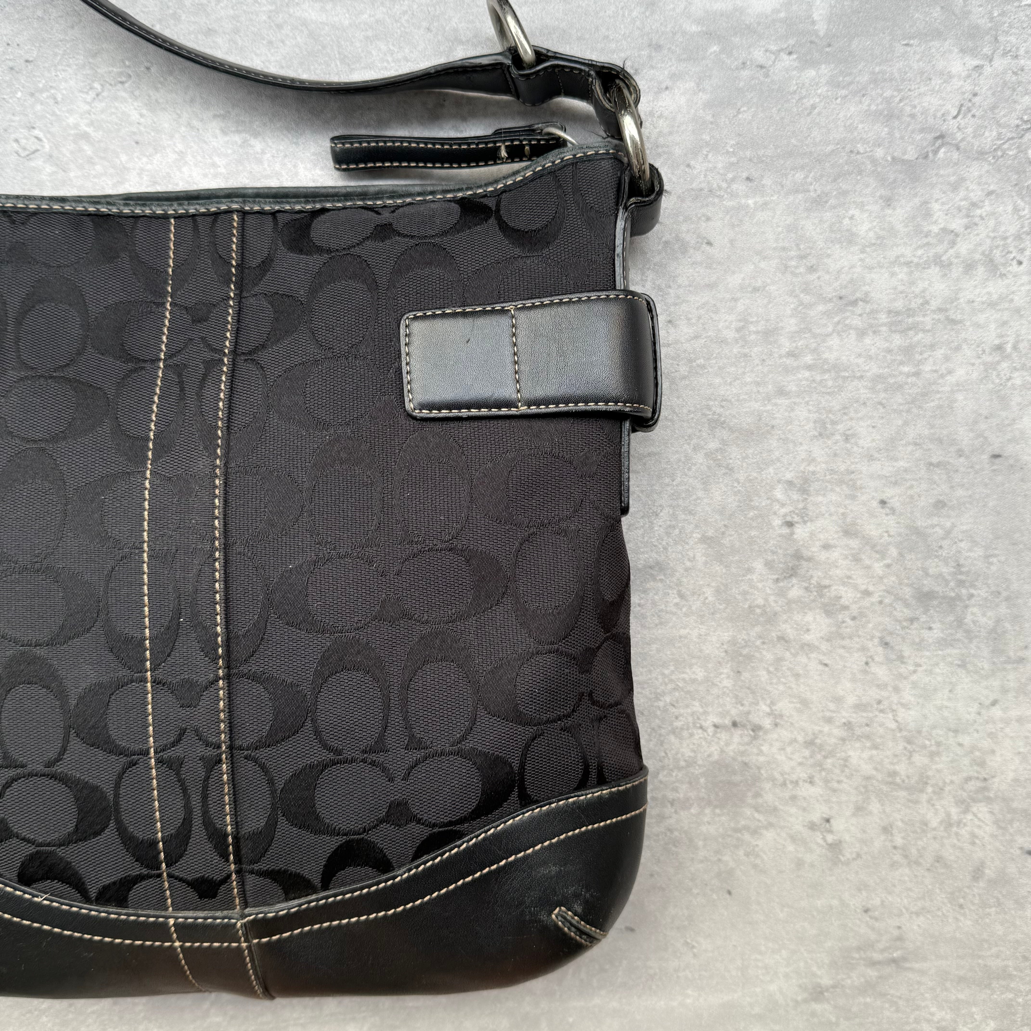 Coach Signature Canvas Crossbody Bag Black