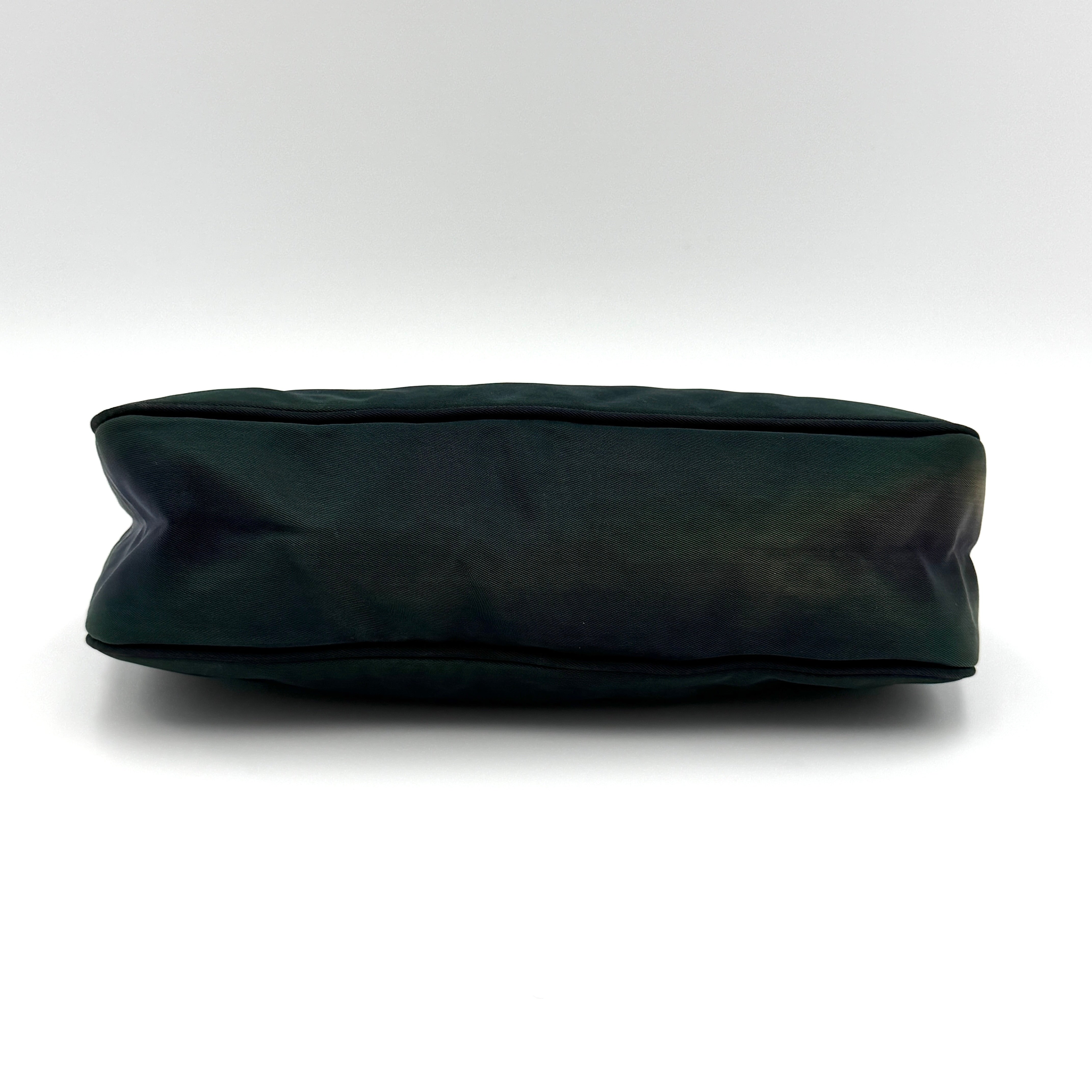 Prada Tessuto Nylon Pochette Shoulder Bag Green