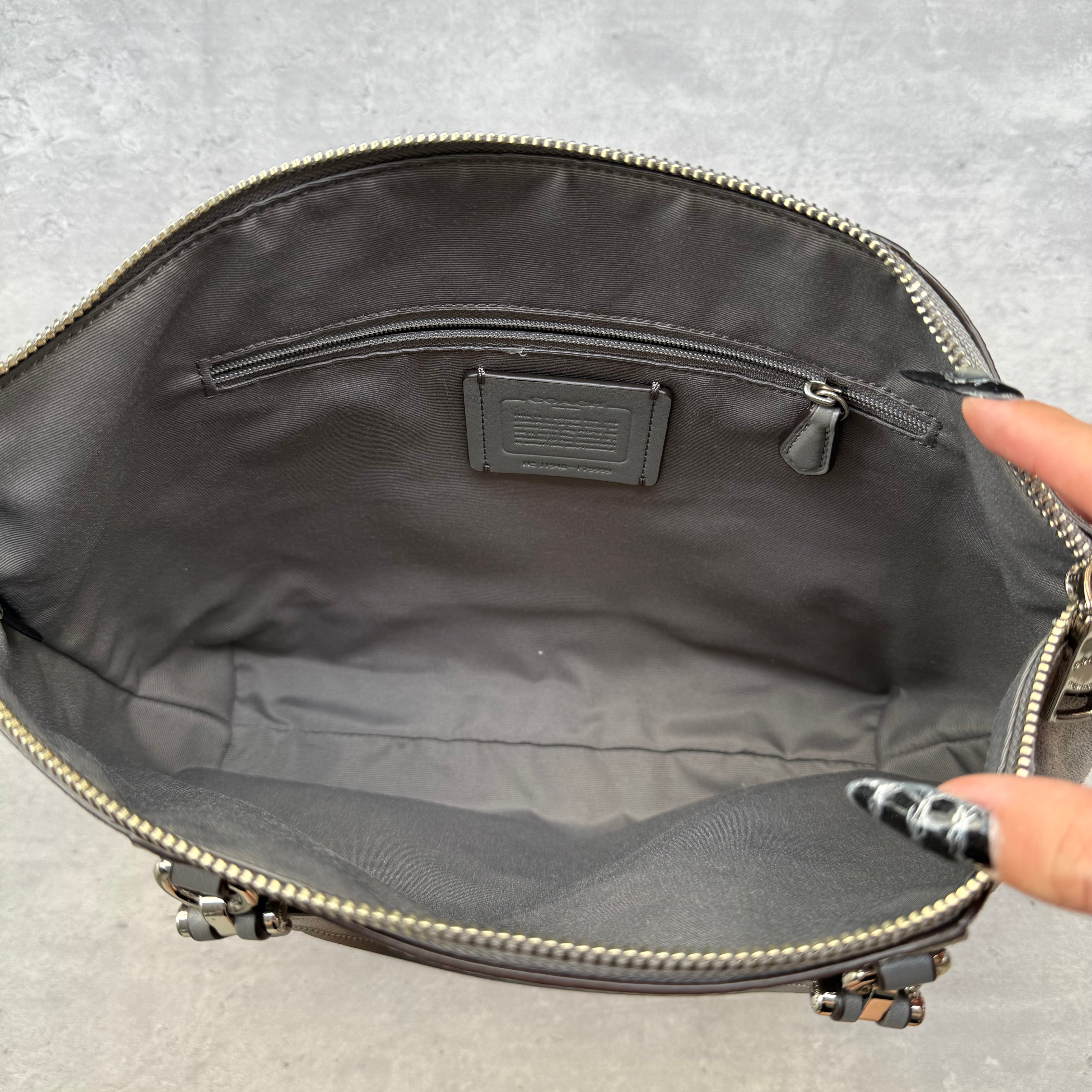 Coach Prairie Satchel ShoulderBag Grey