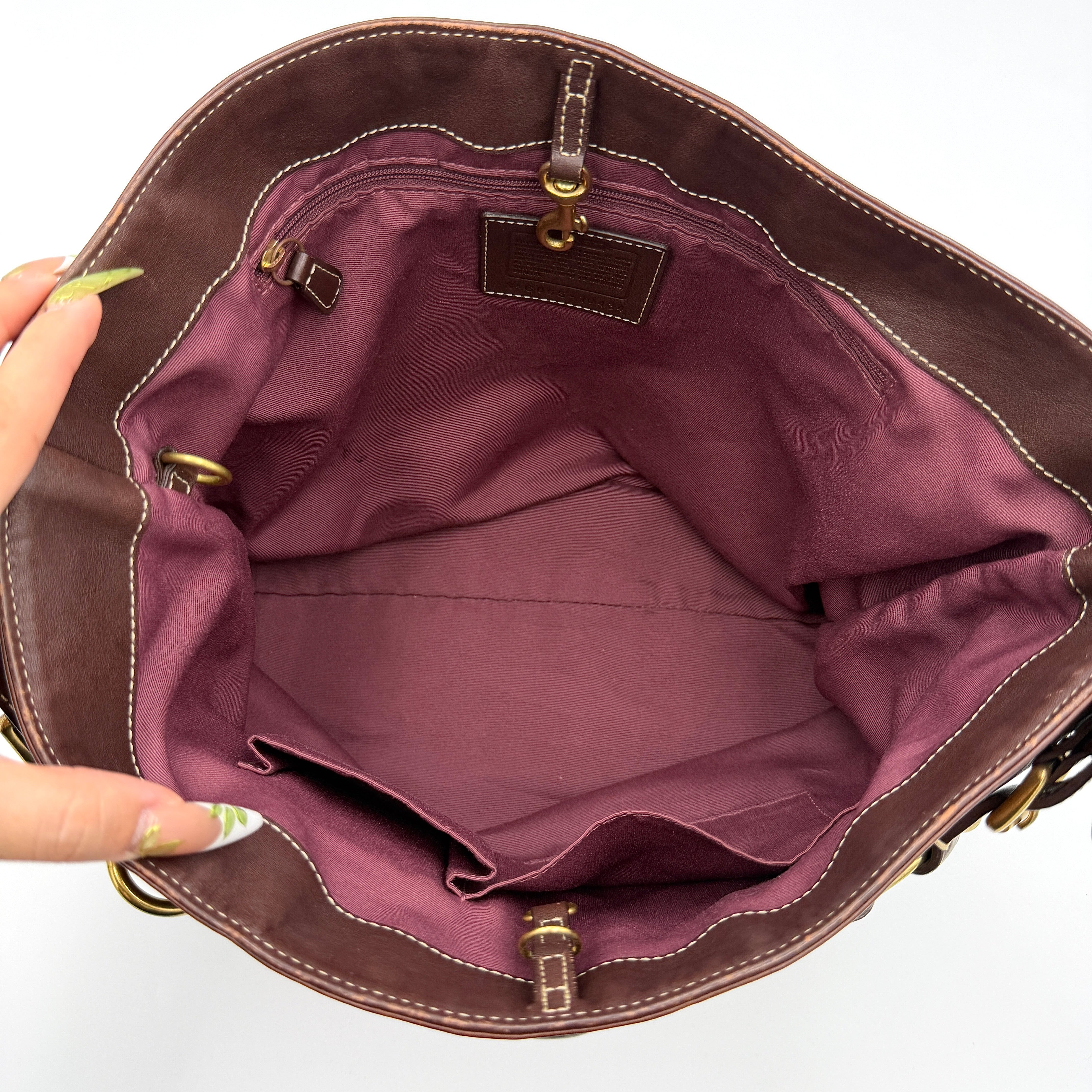 Coach Y2K Holiday Patchwork Shoulder Bag Multicolor