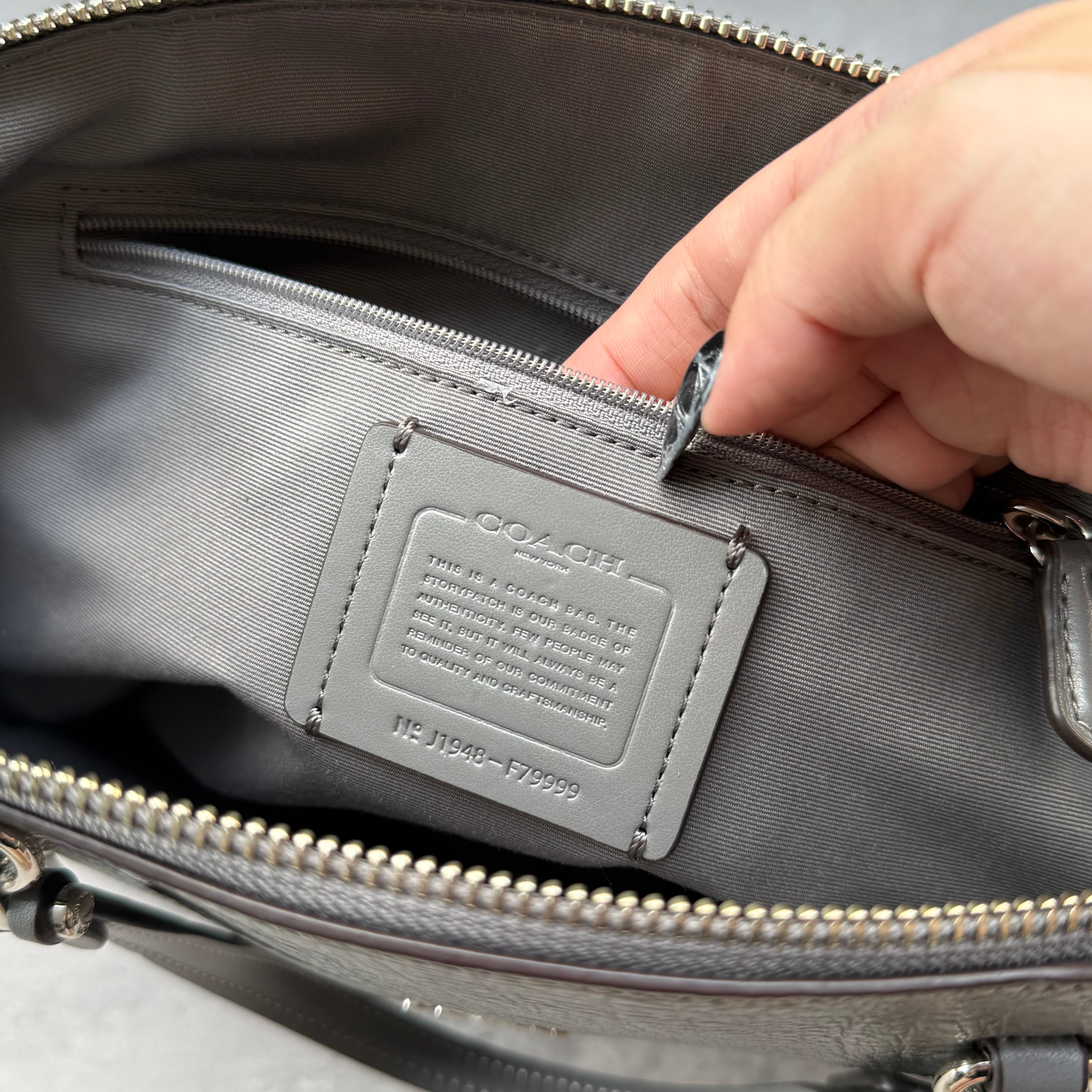 Coach Prairie Satchel ShoulderBag Grey