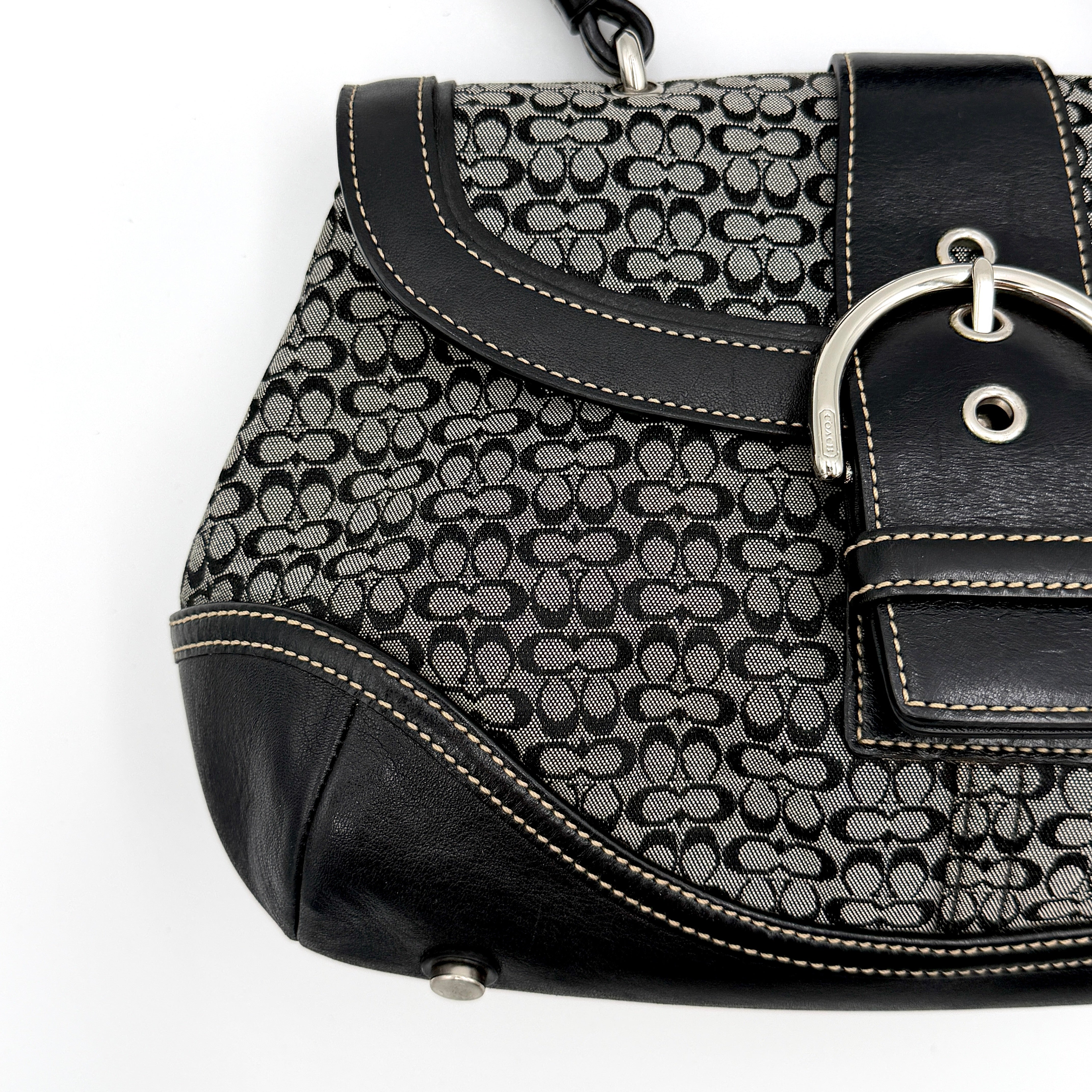 Coach Y2K Signature Soho Shoulder Bag Grey/Black