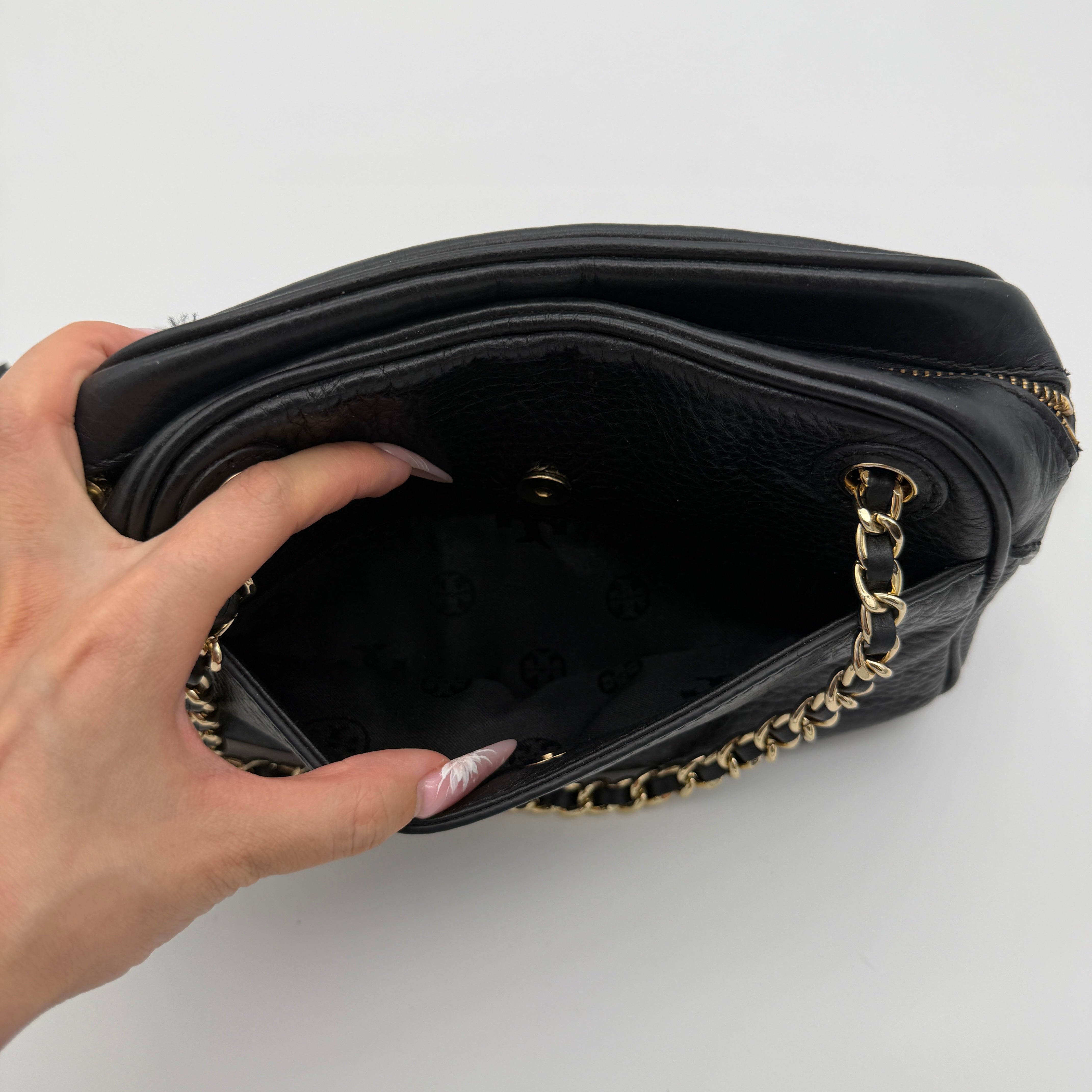 Tory Burch Thea Chain Shoulder Bag Black