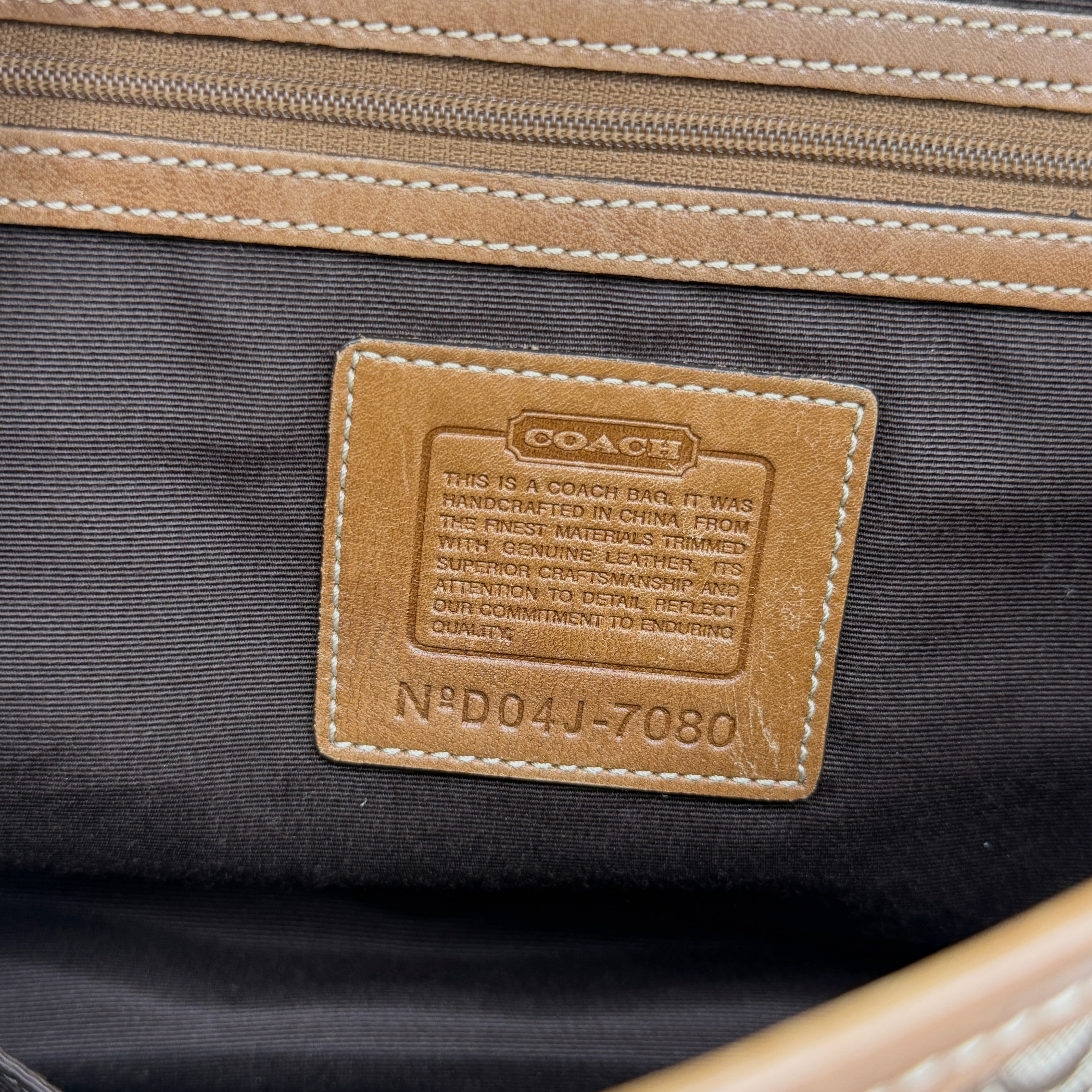 Coach Y2K Signature Soho Hampton Satchel Shoulder Bag Brown/Tan