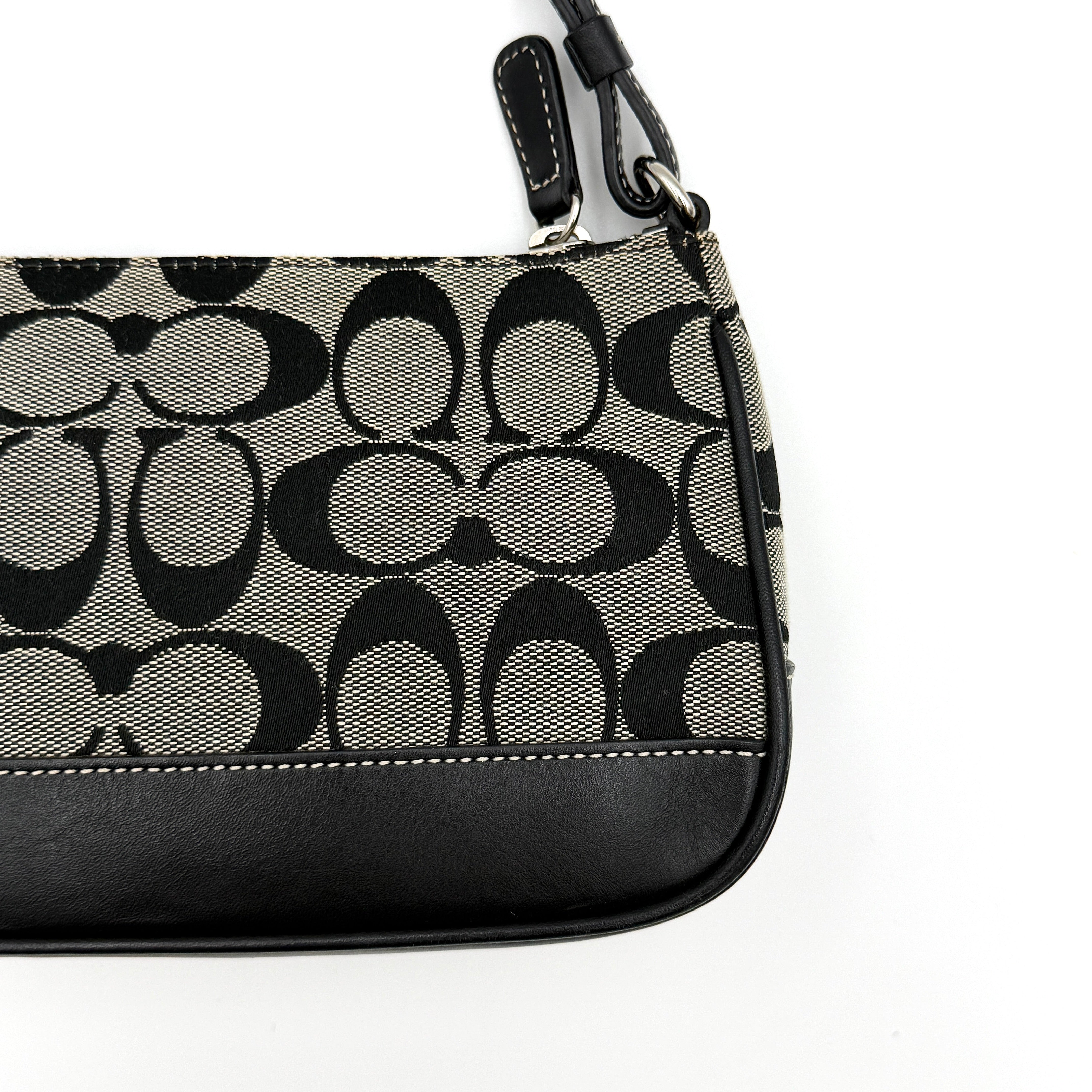 Coach Y2K Demi Shoulder Bag Black/Grey
