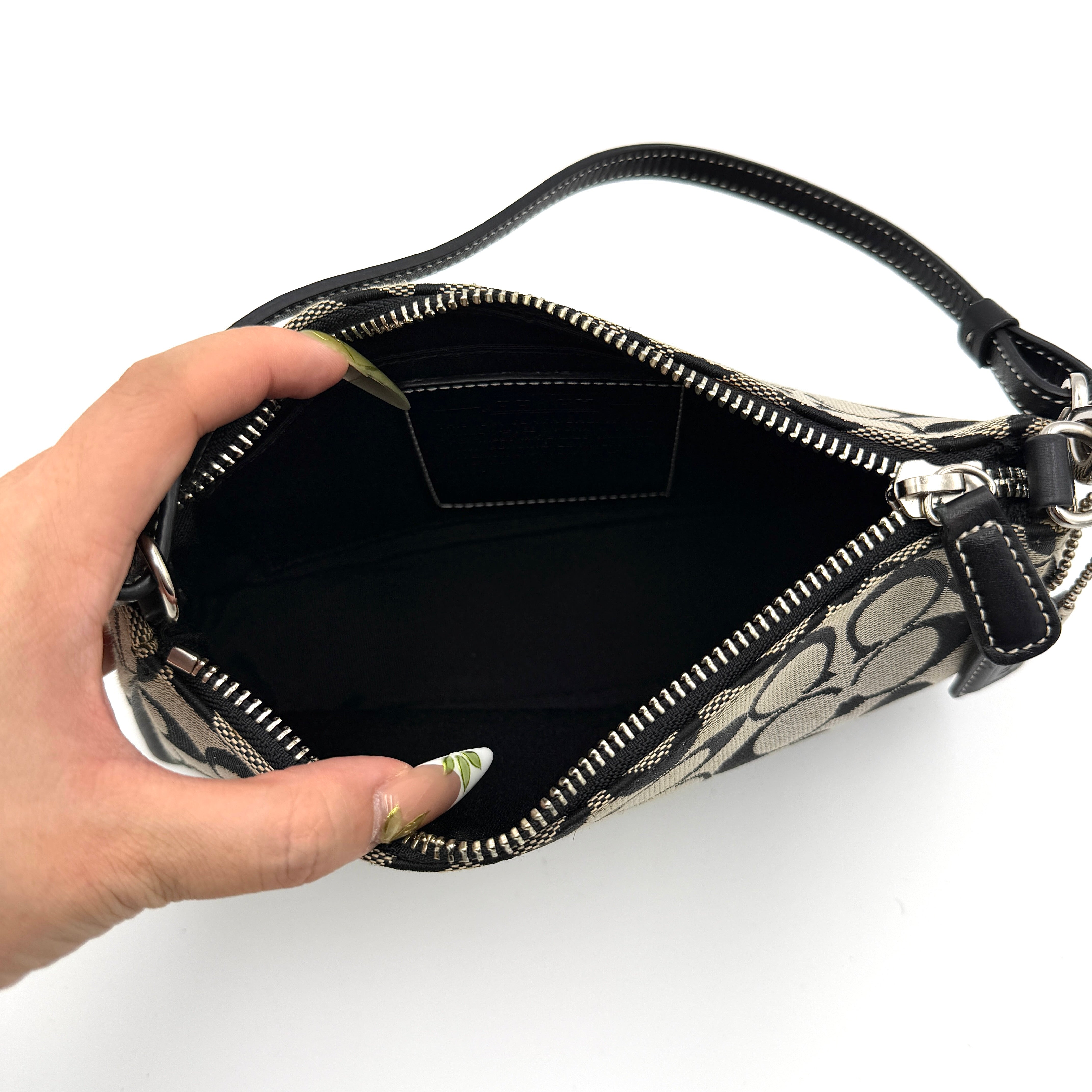 Coach Y2K Demi Shoulder Bag Black/Grey