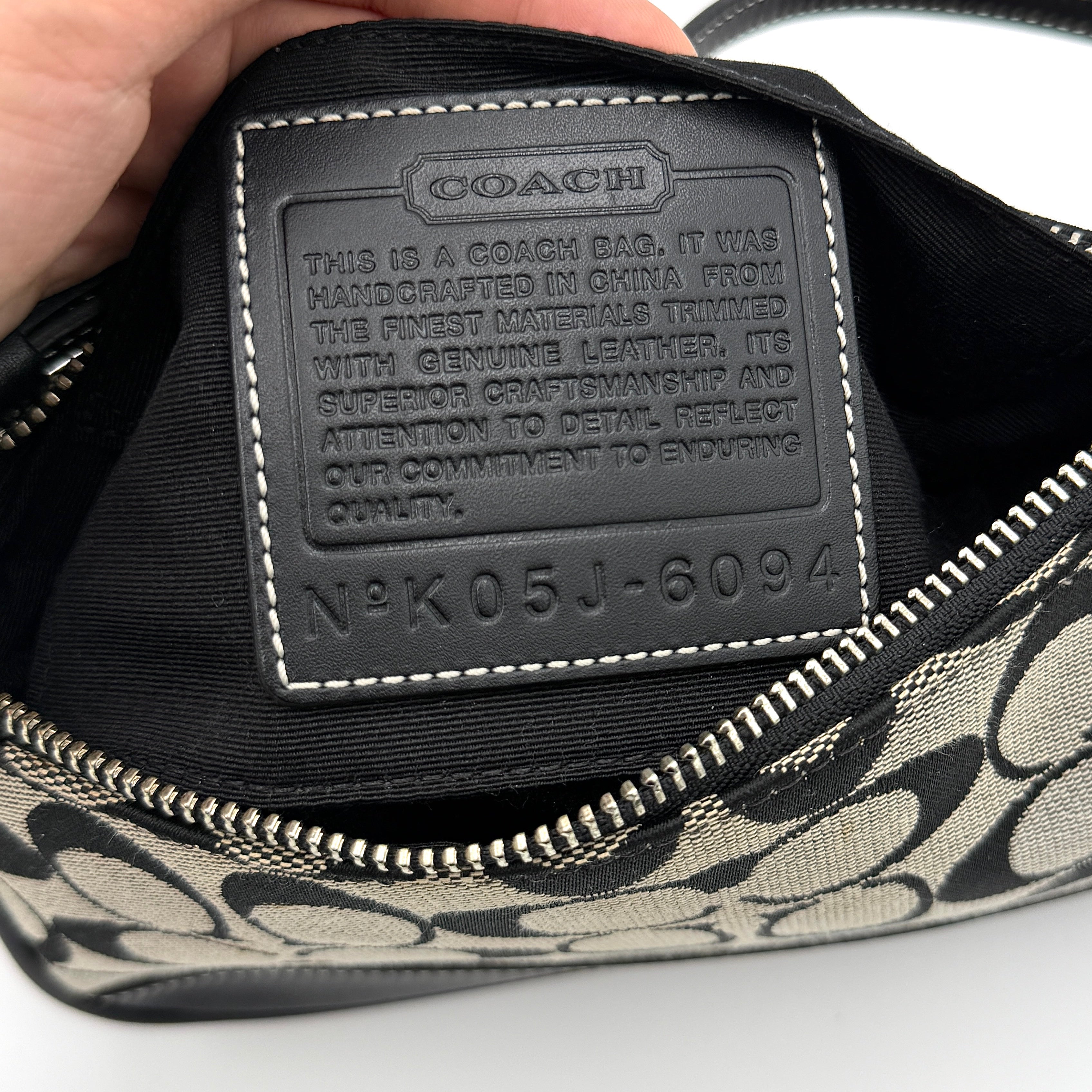 Coach Y2K Demi Shoulder Bag Black/Grey