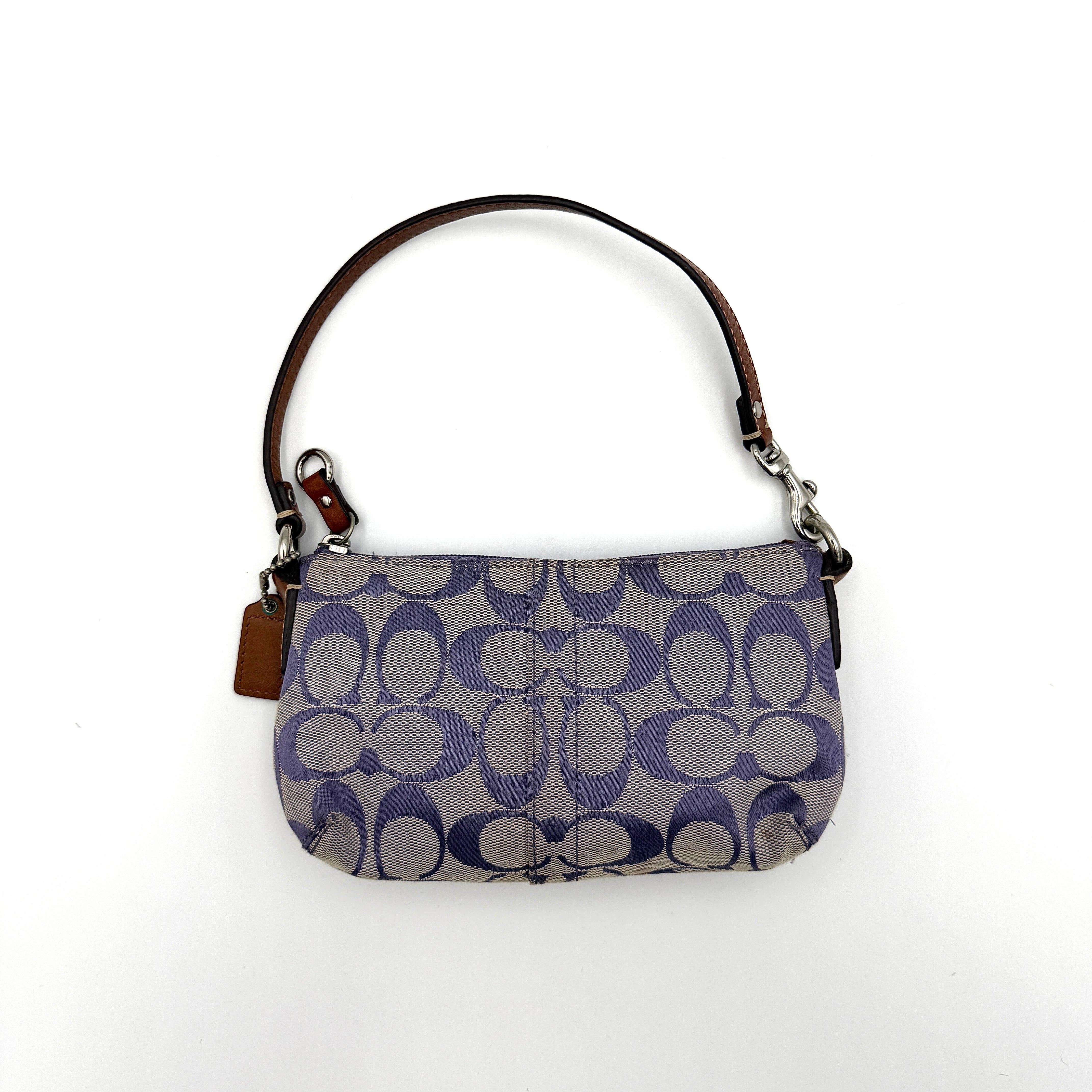 Coach Signature Canvas Mini Bag Purple/Grey