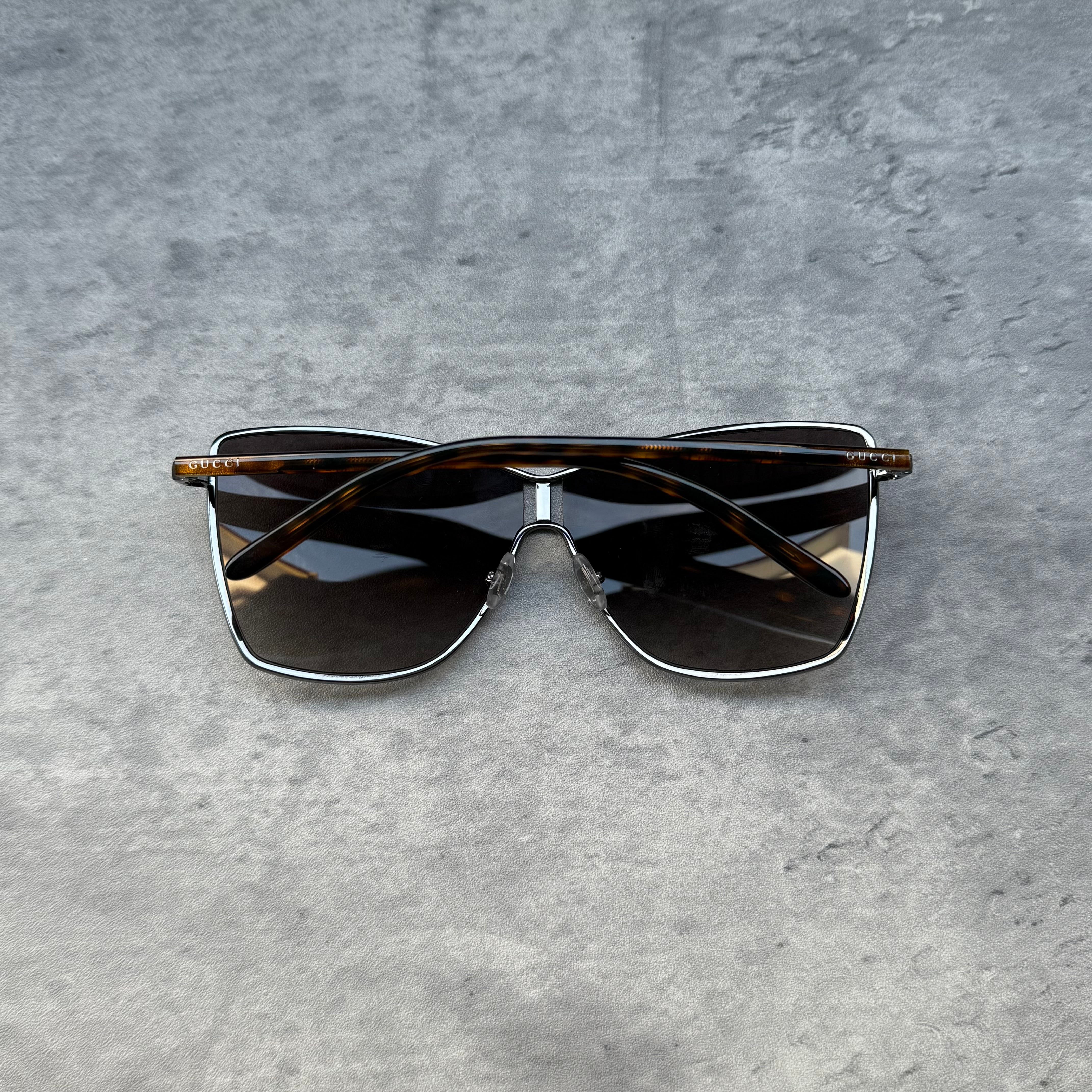 Gucci Oversized Square Sunglasses Brown