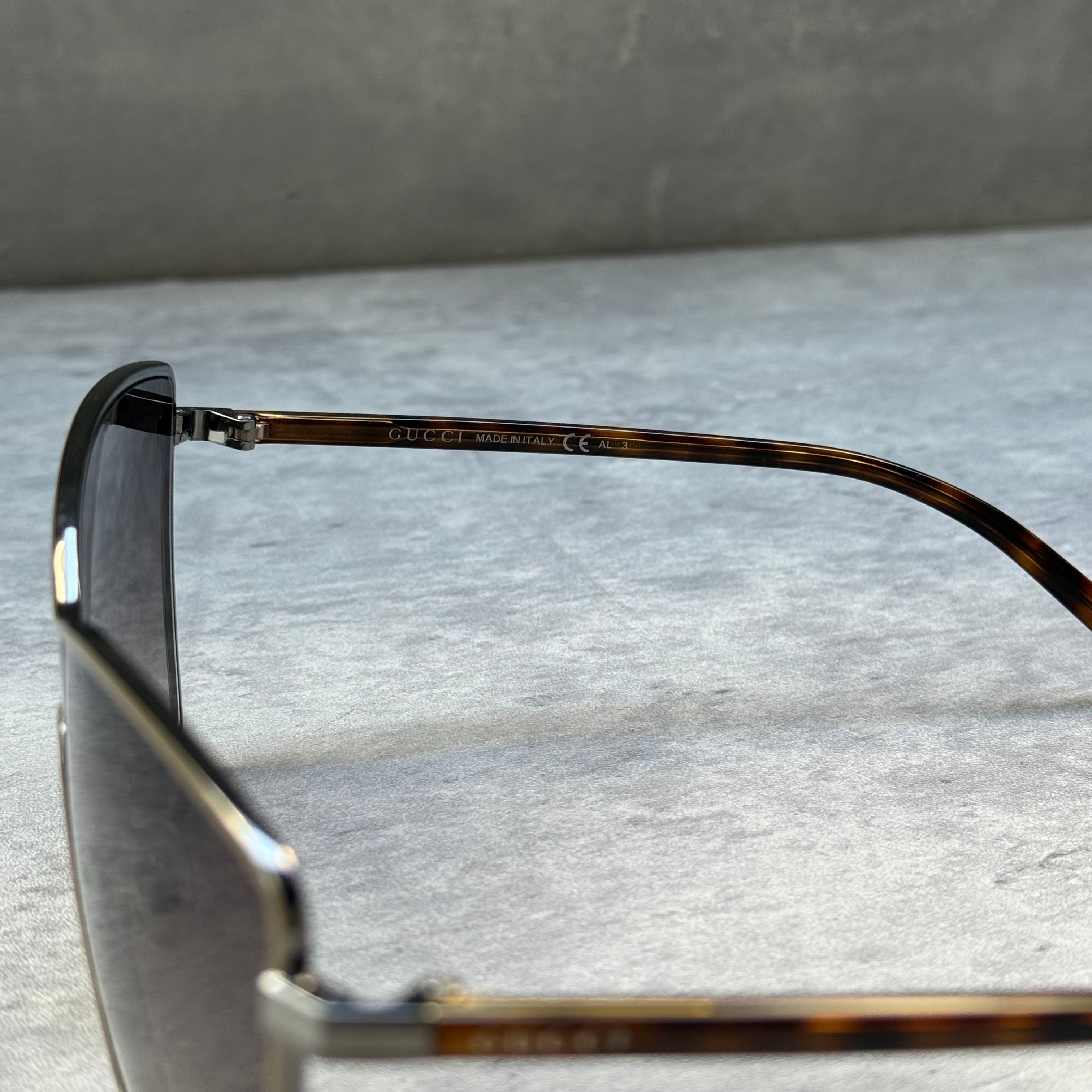 Gucci Oversized Square Sunglasses Brown