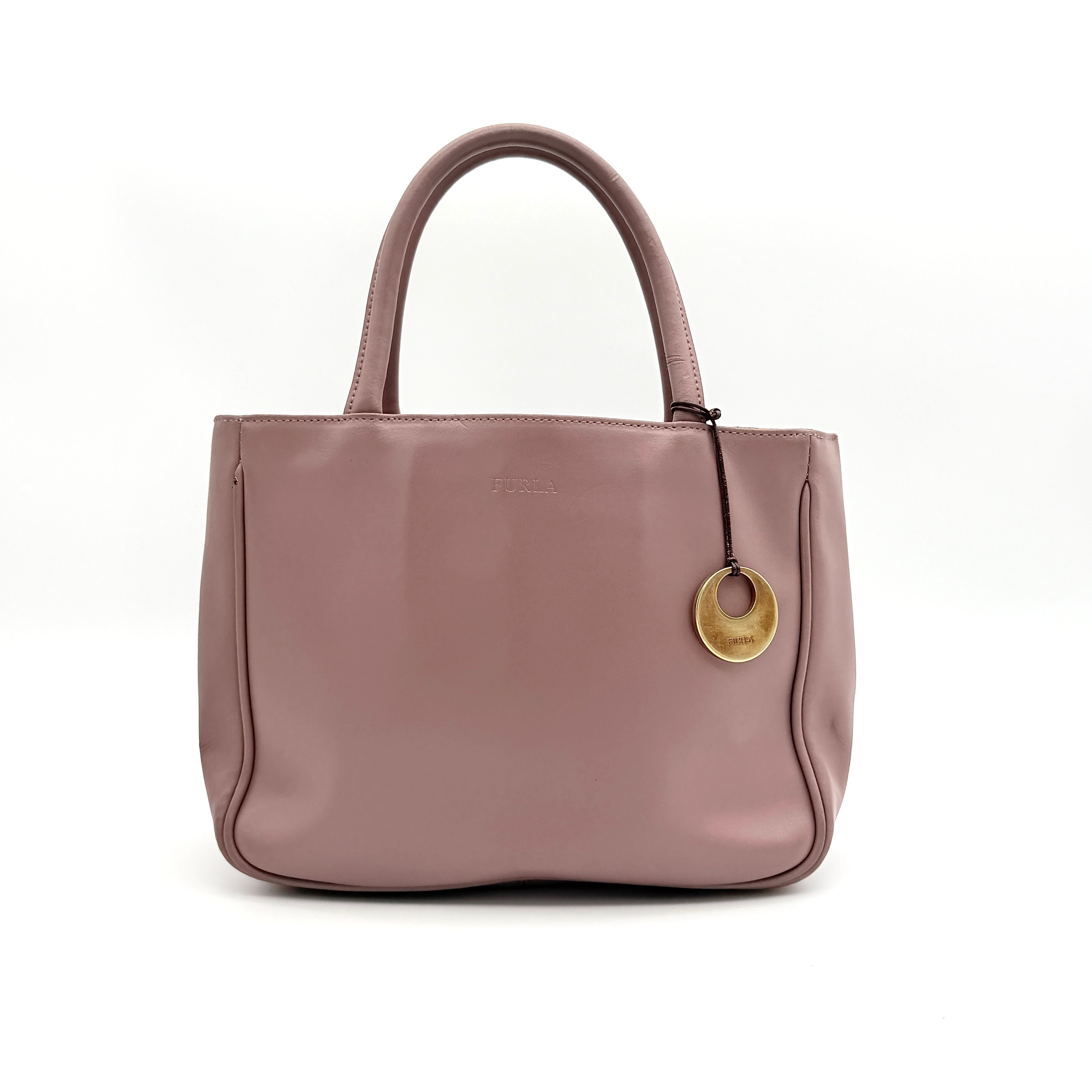 Furla 2Way Leather Handbag Pink
