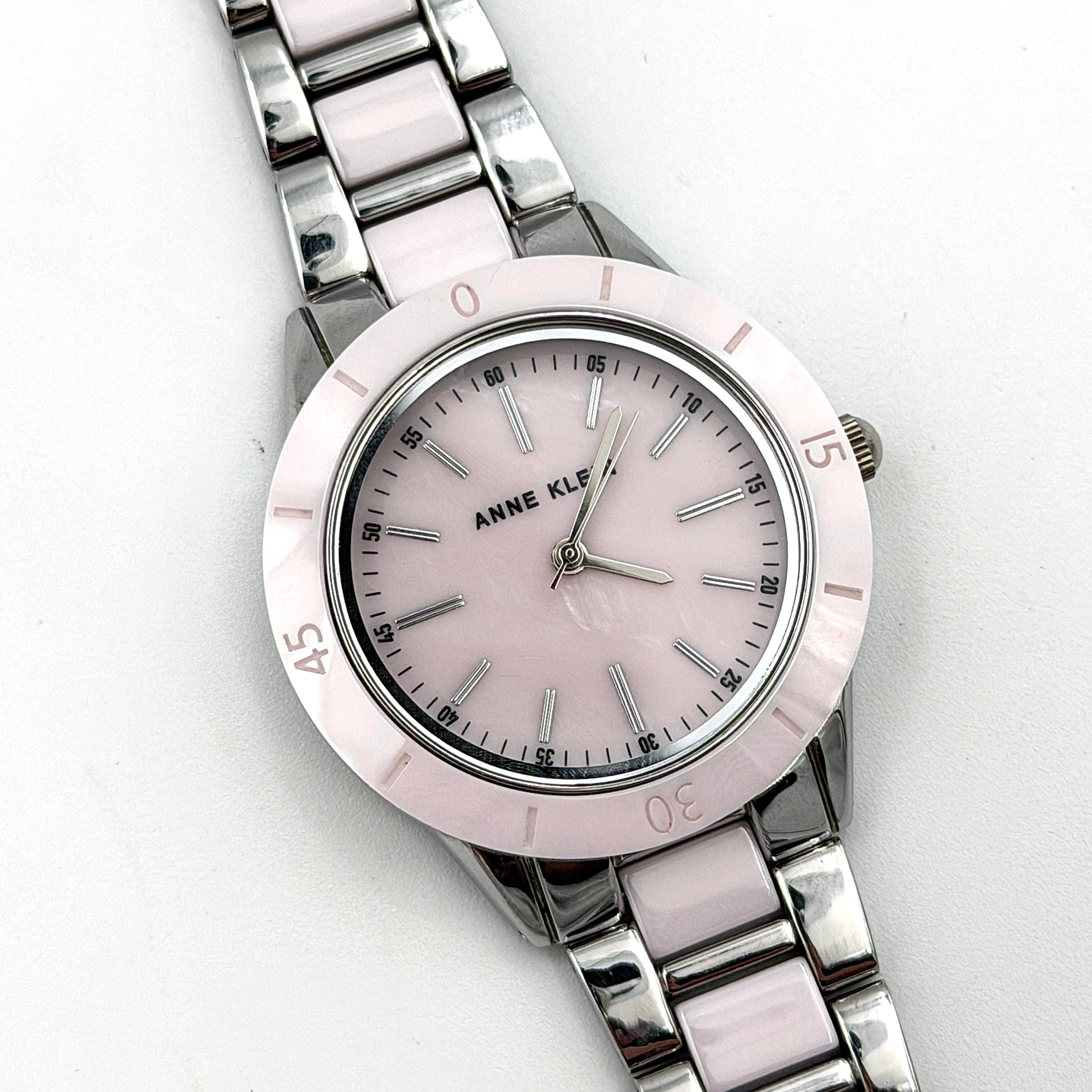 Anne Klein AK/3161 Stainless Steel Watch Pink/Silver