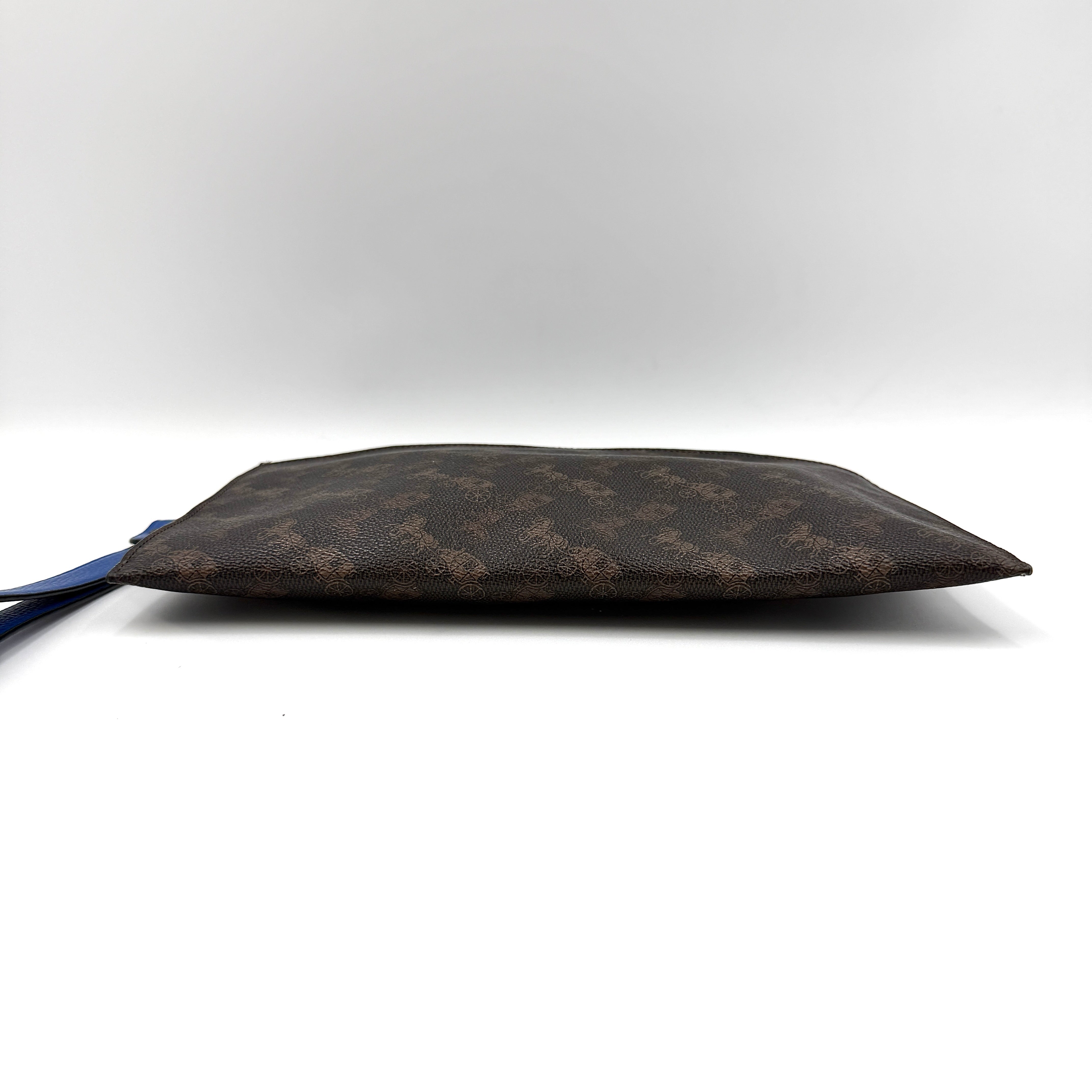 Coach Horse & Carriage Hitch Pouch Blue/Brown