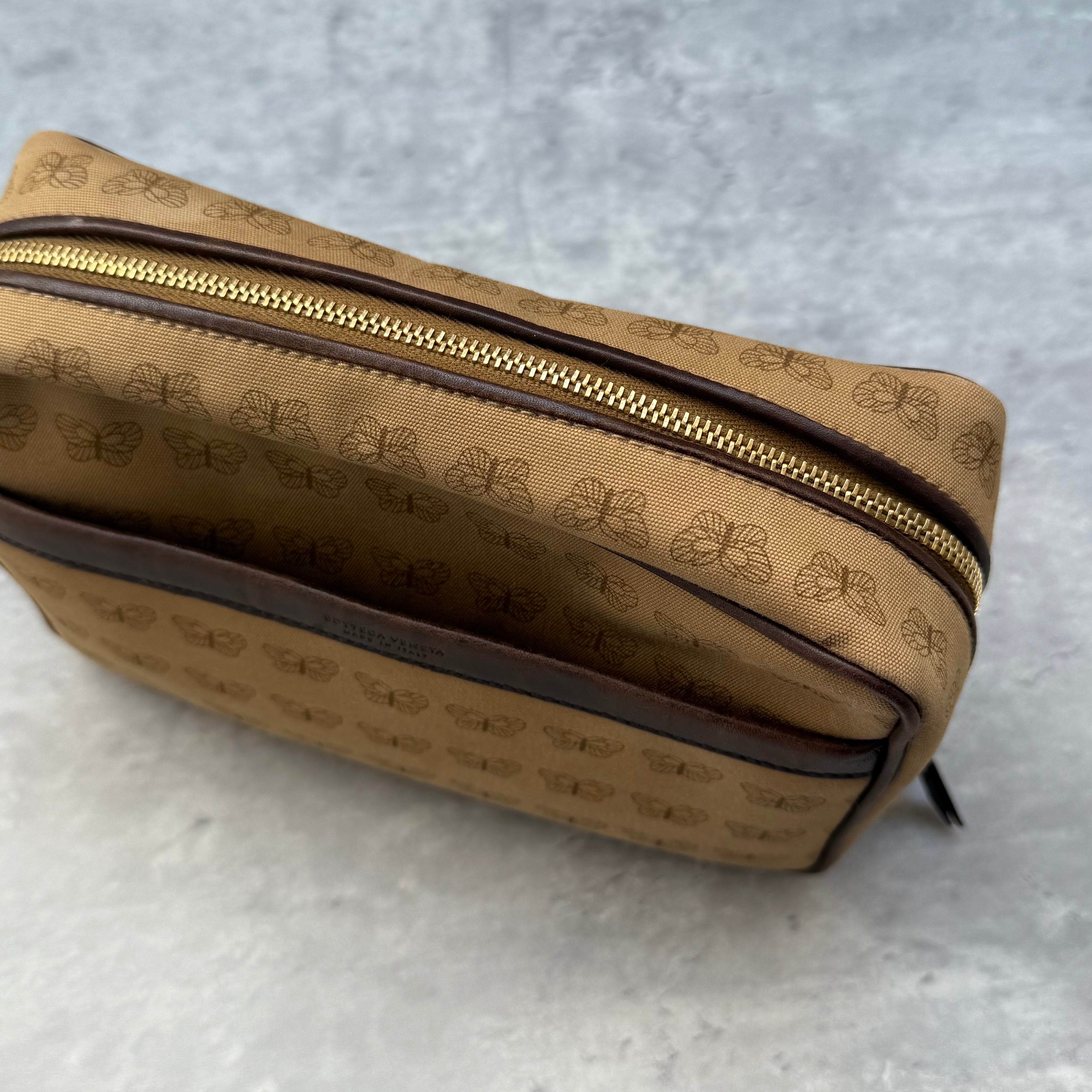 Bottega Veneta Butterfly Pouch Brown