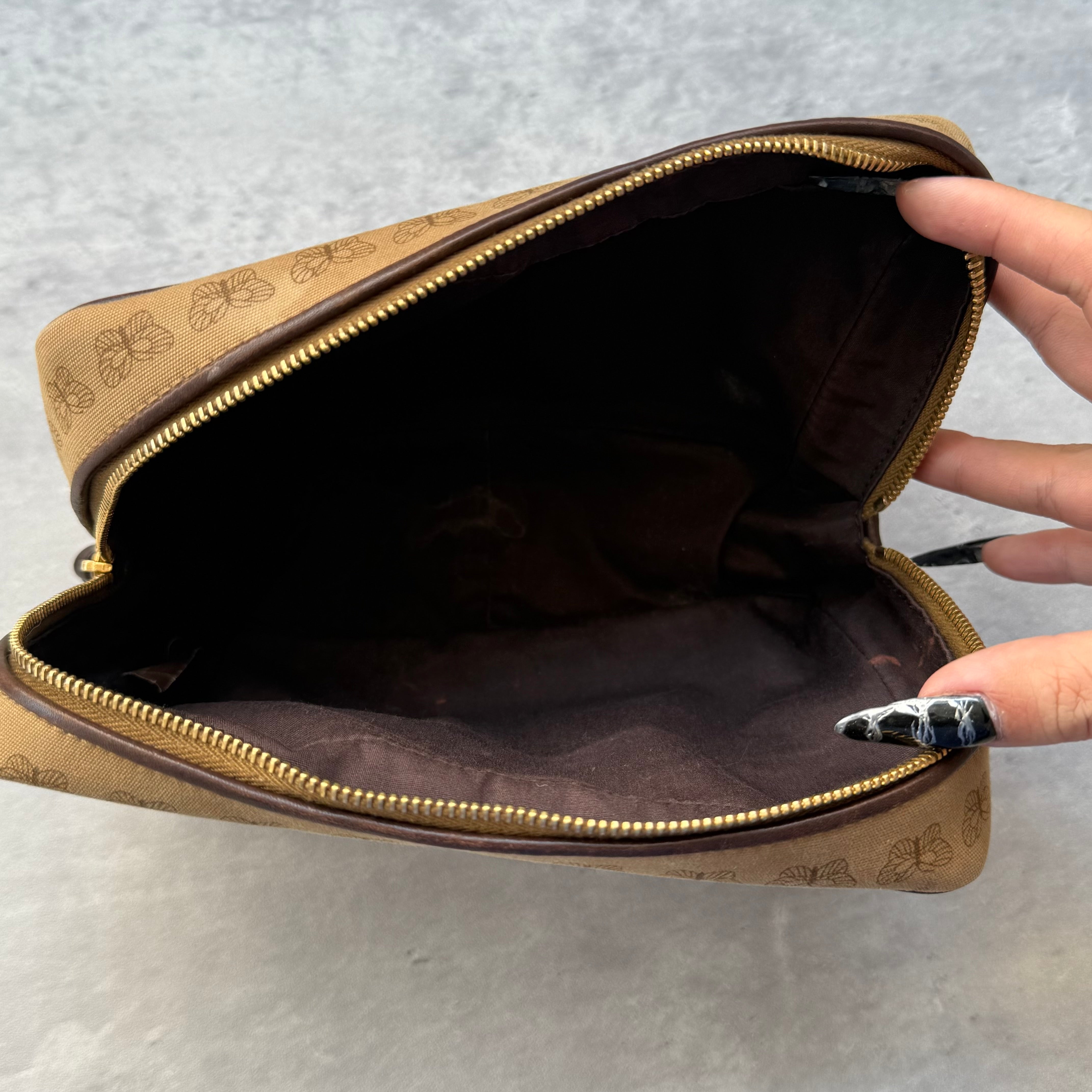 Bottega Veneta Butterfly Pouch Brown