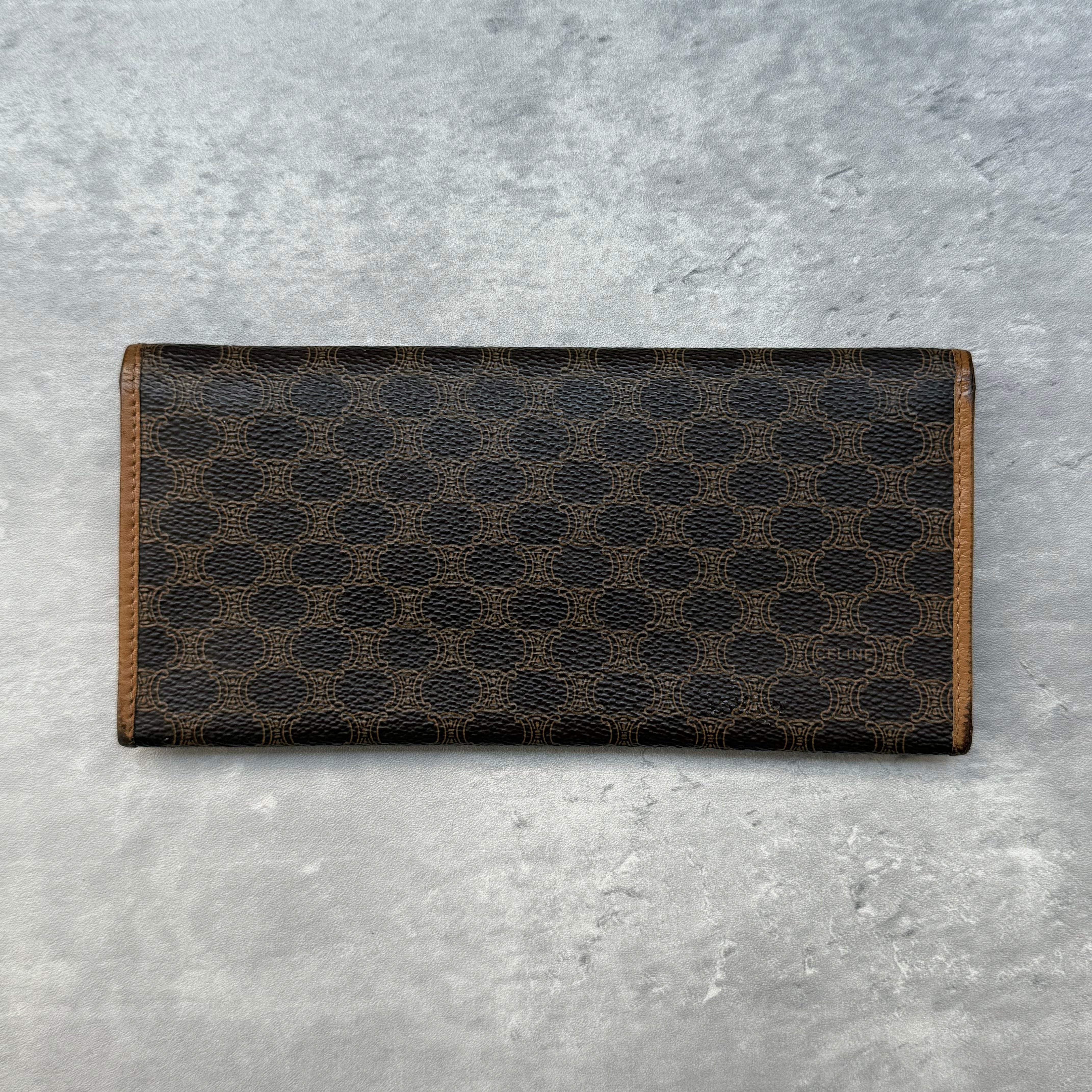 Celine Macadam Bifold Vintage Long Wallet