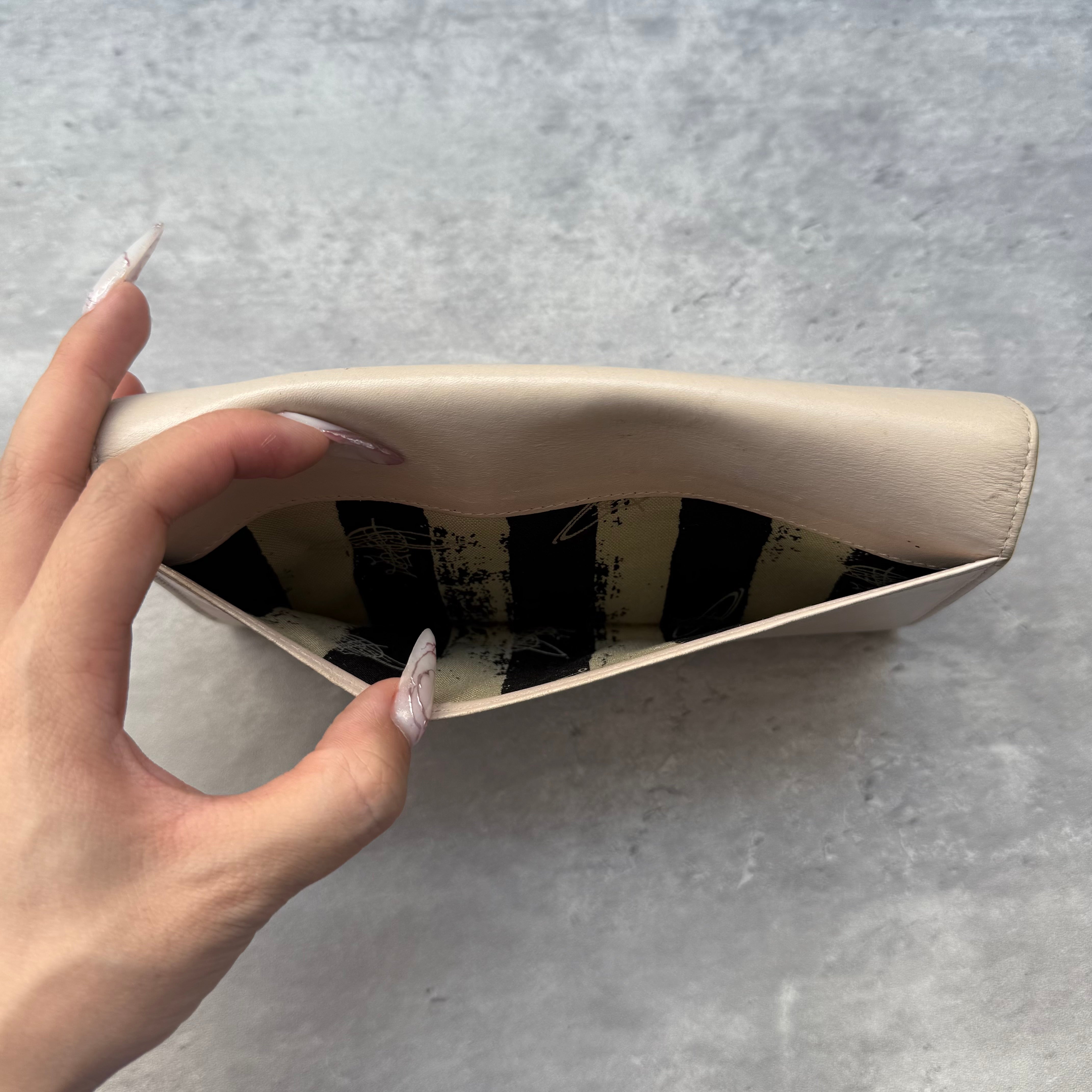 Vivienne Westwood Orb Long Wallet Cream