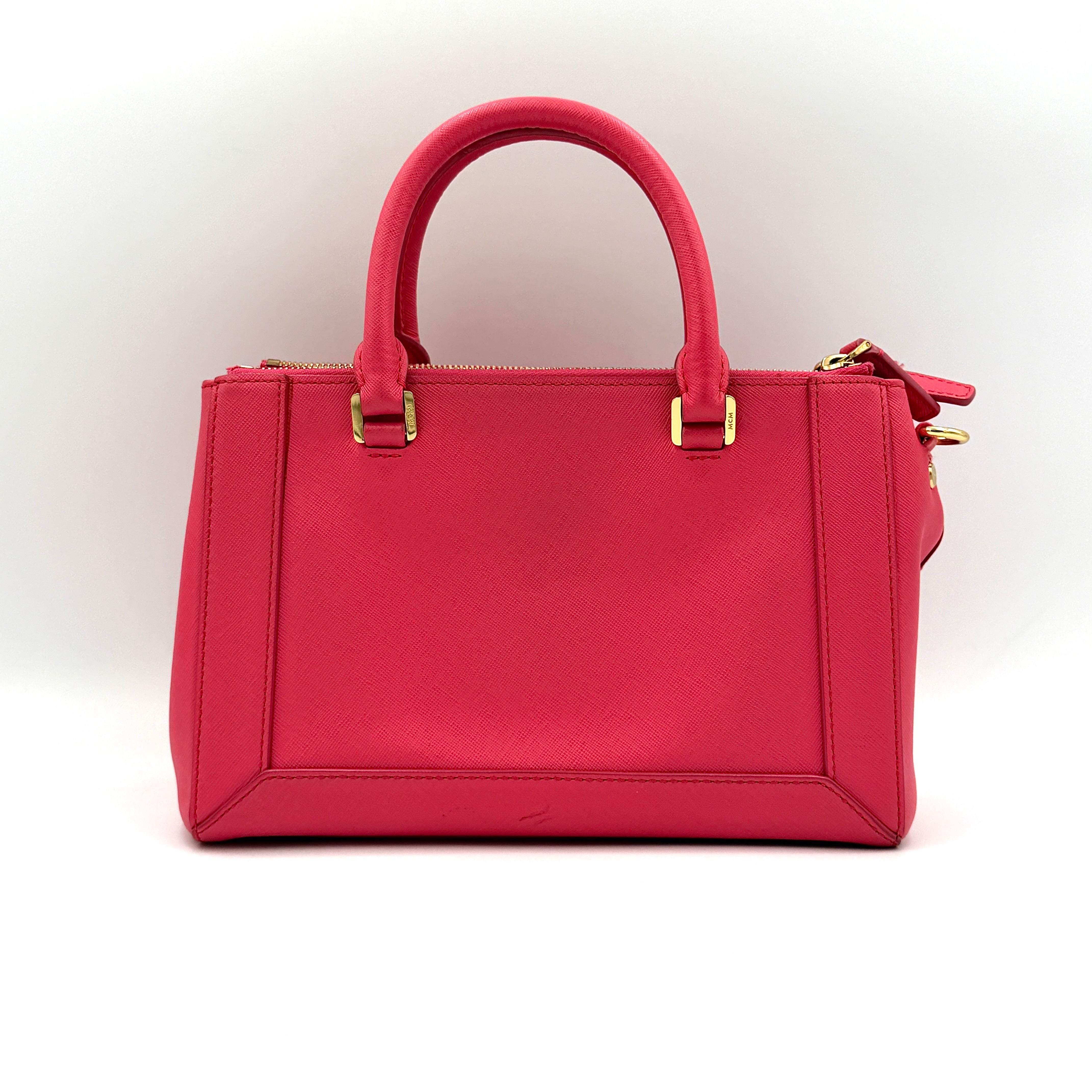 MCM 2Way Nuovo Handbag Pink